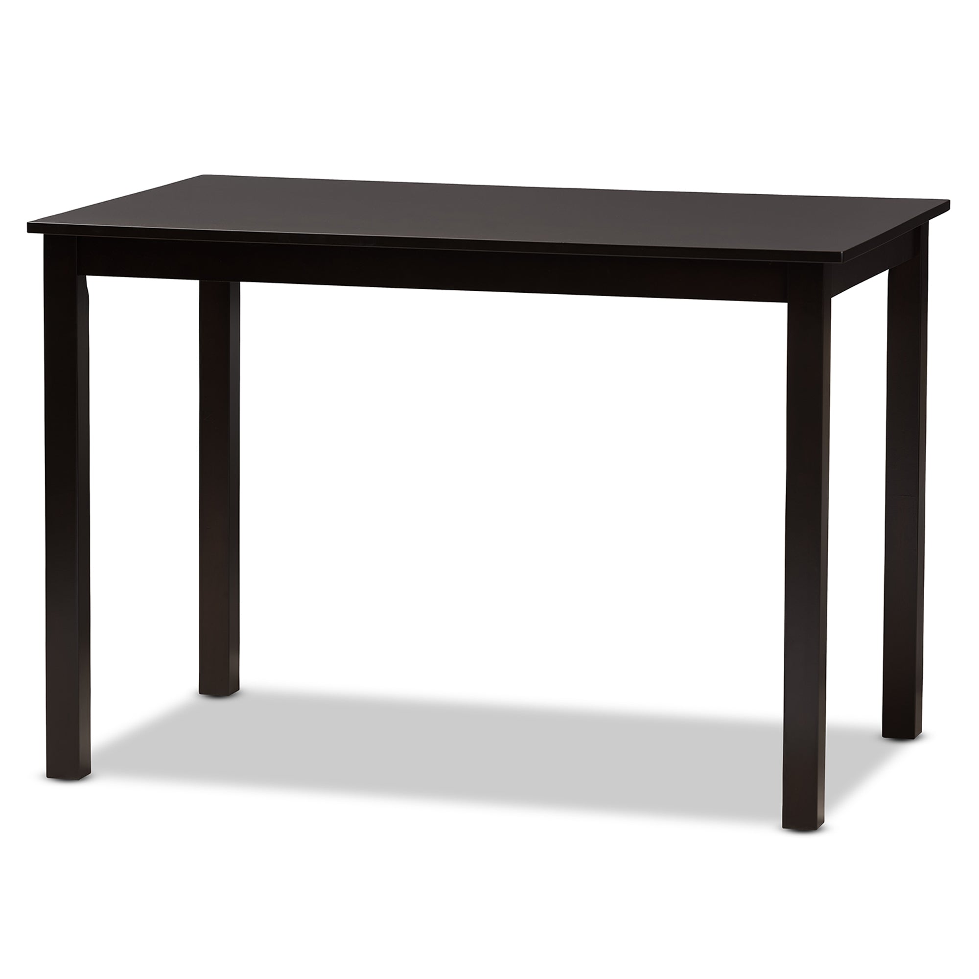 Baxton Studio Nicolette Modern and Contemporary Dark Brown Finished Wood 5-Piece Dining Set