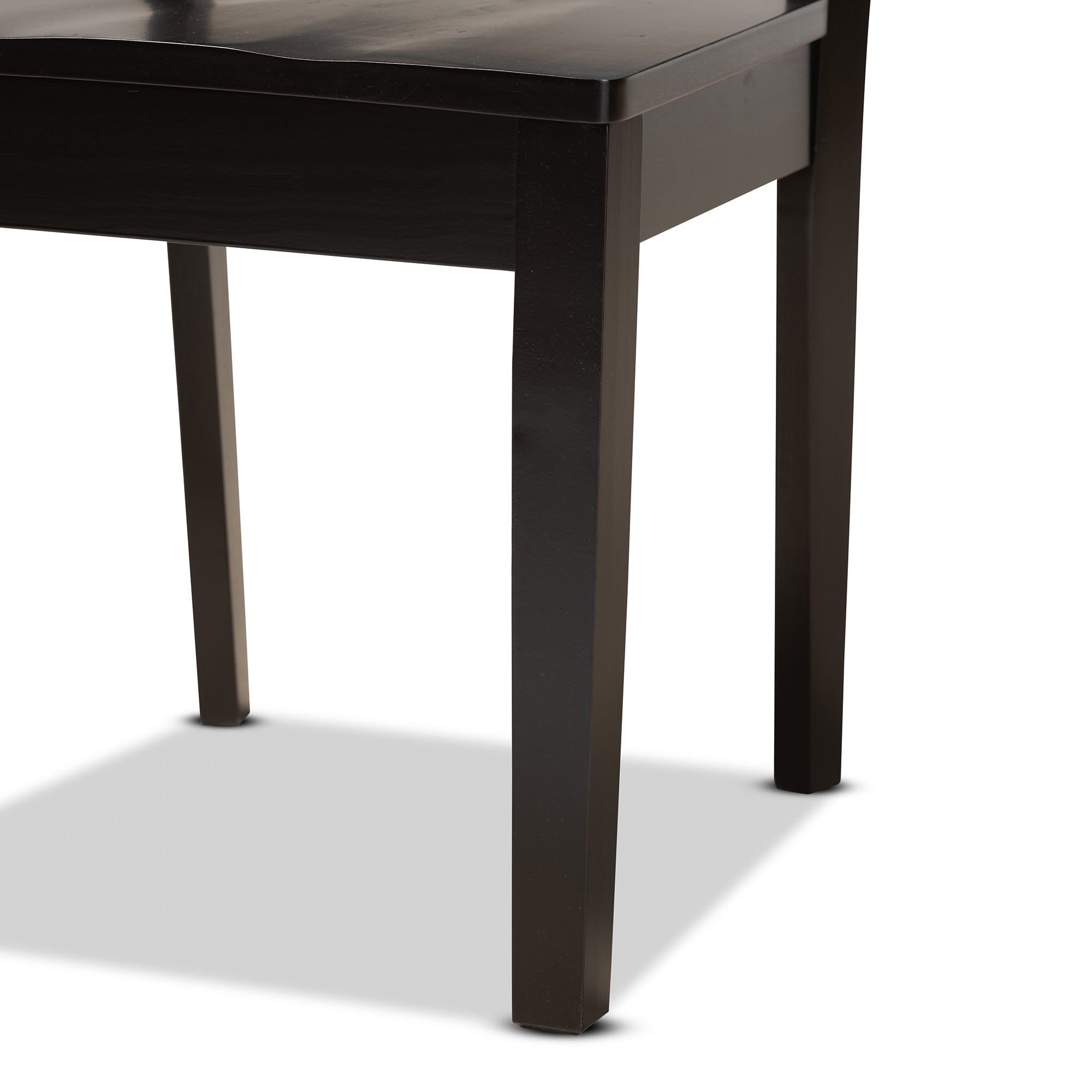 Baxton Studio Nicolette Modern and Contemporary Dark Brown Finished Wood 5-Piece Dining Set