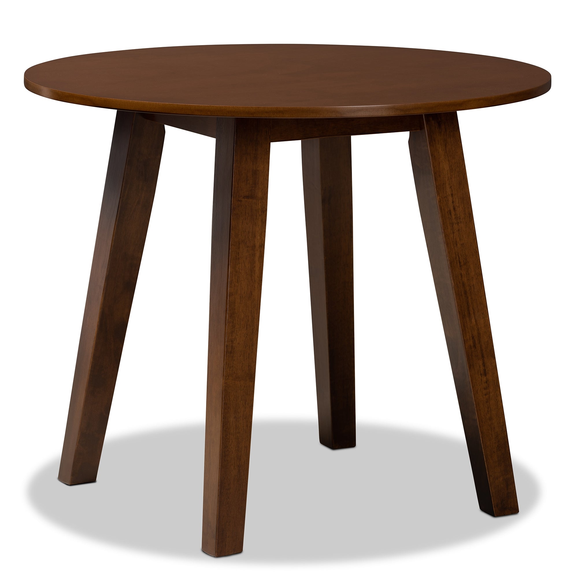 Baxton Studio Rava Modern and Contemporary Walnut Brown Finished Wood 5-Piece Dining Set