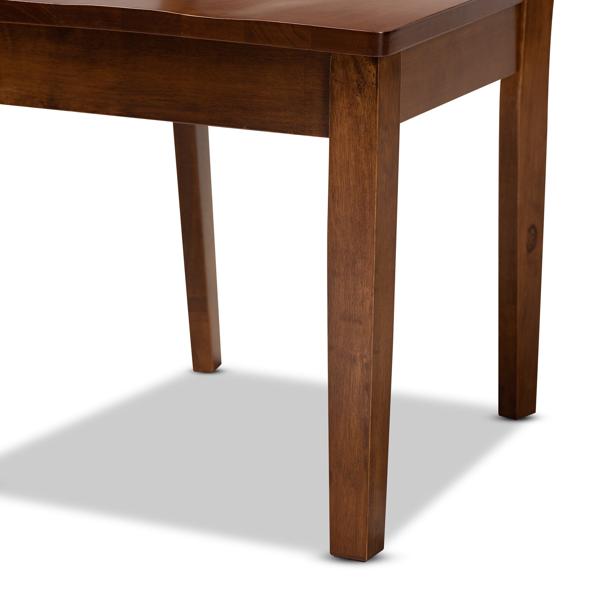 Baxton Studio Anila Modern and Contemporary Walnut Brown Finished Wood 5-Piece Dining Set