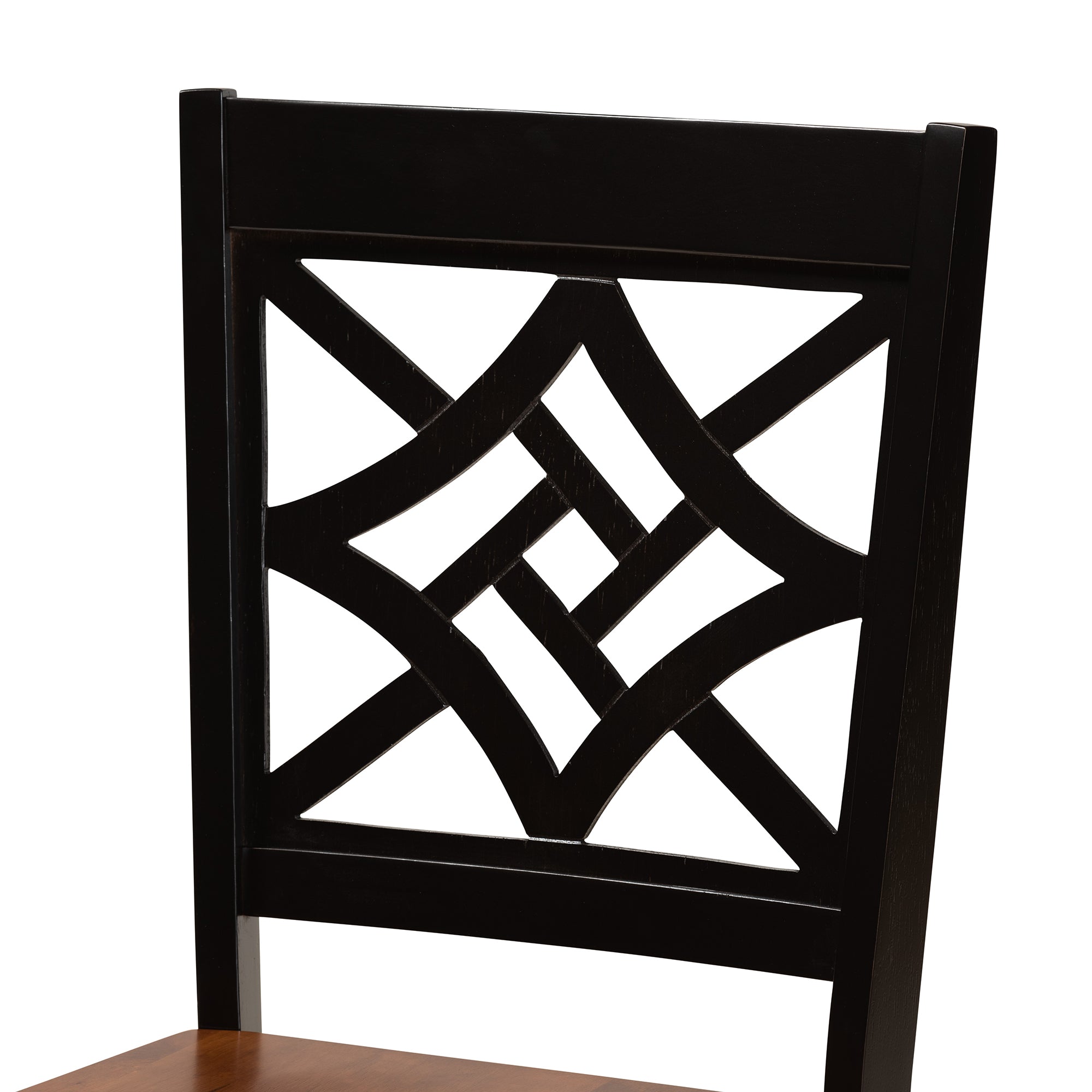 Baxton Studio Rava Modern and Contemporary Two-Tone Dark Brown and Walnut Brown Finished Wood 5-Piece Dining Set