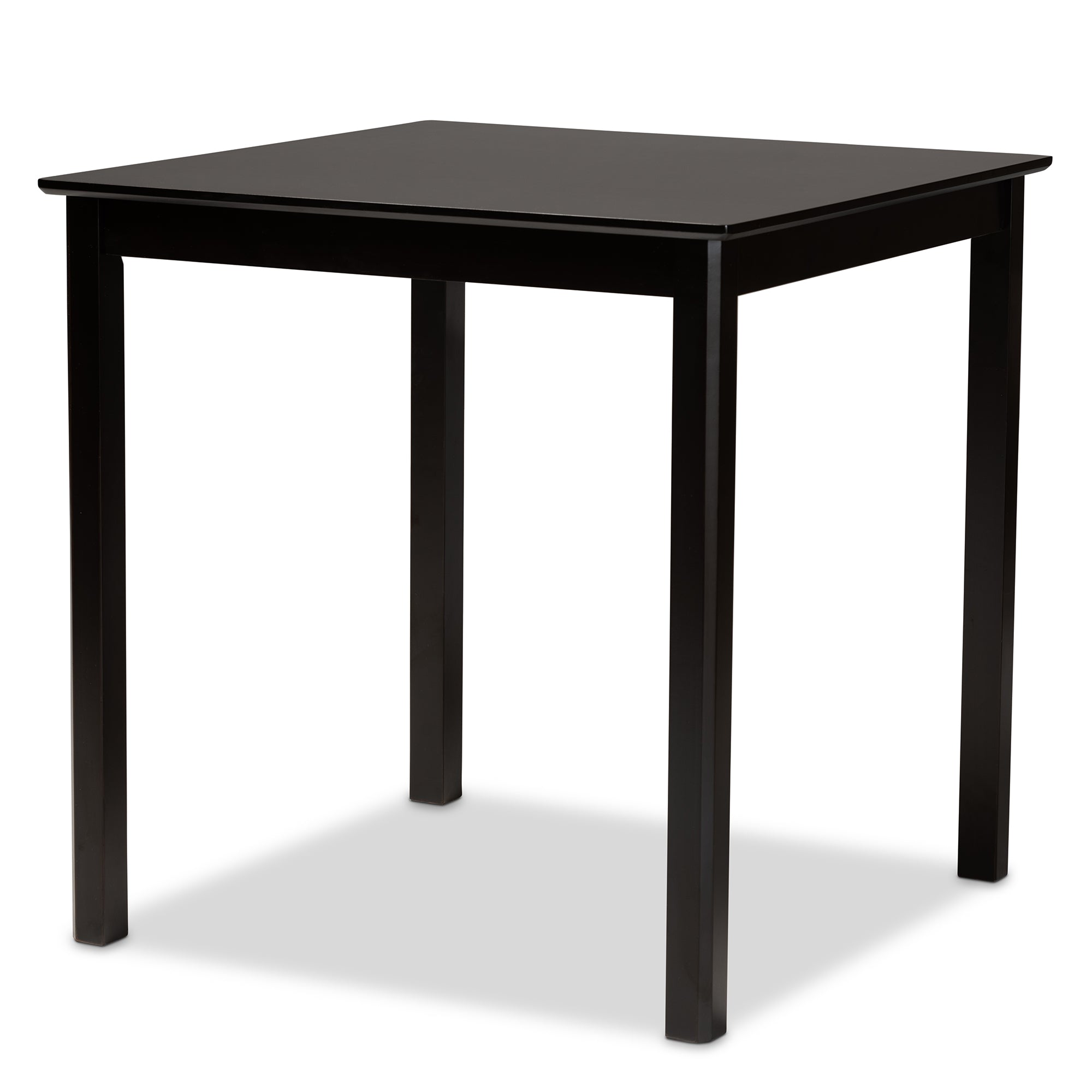 Baxton Studio Nicolette Modern and Contemporary Two-Tone Dark Brown and Walnut Brown Finished Wood 5-Piece Pub Set
