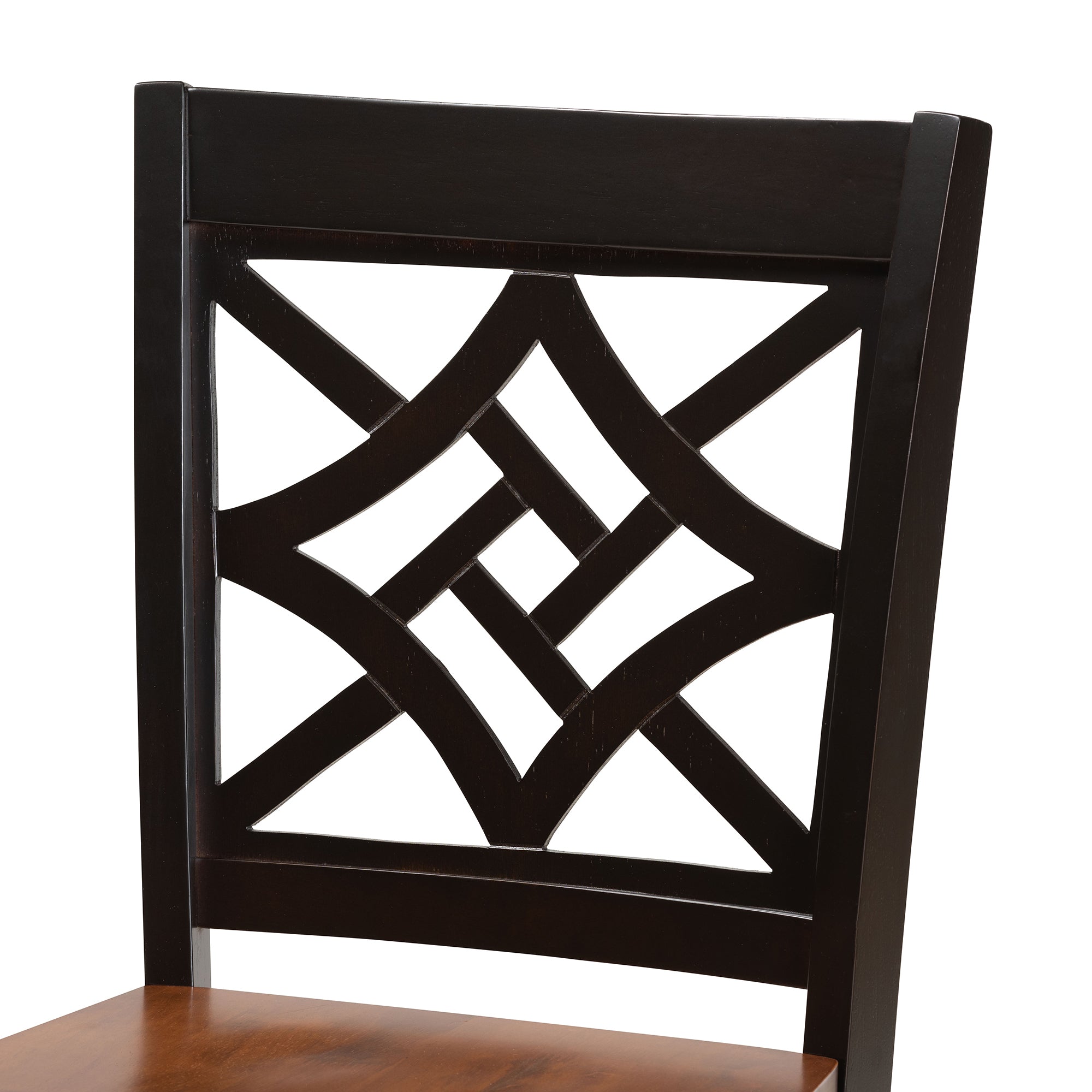 Baxton Studio Nicolette Modern and Contemporary Two-Tone Dark Brown and Walnut Brown Finished Wood 5-Piece Pub Set