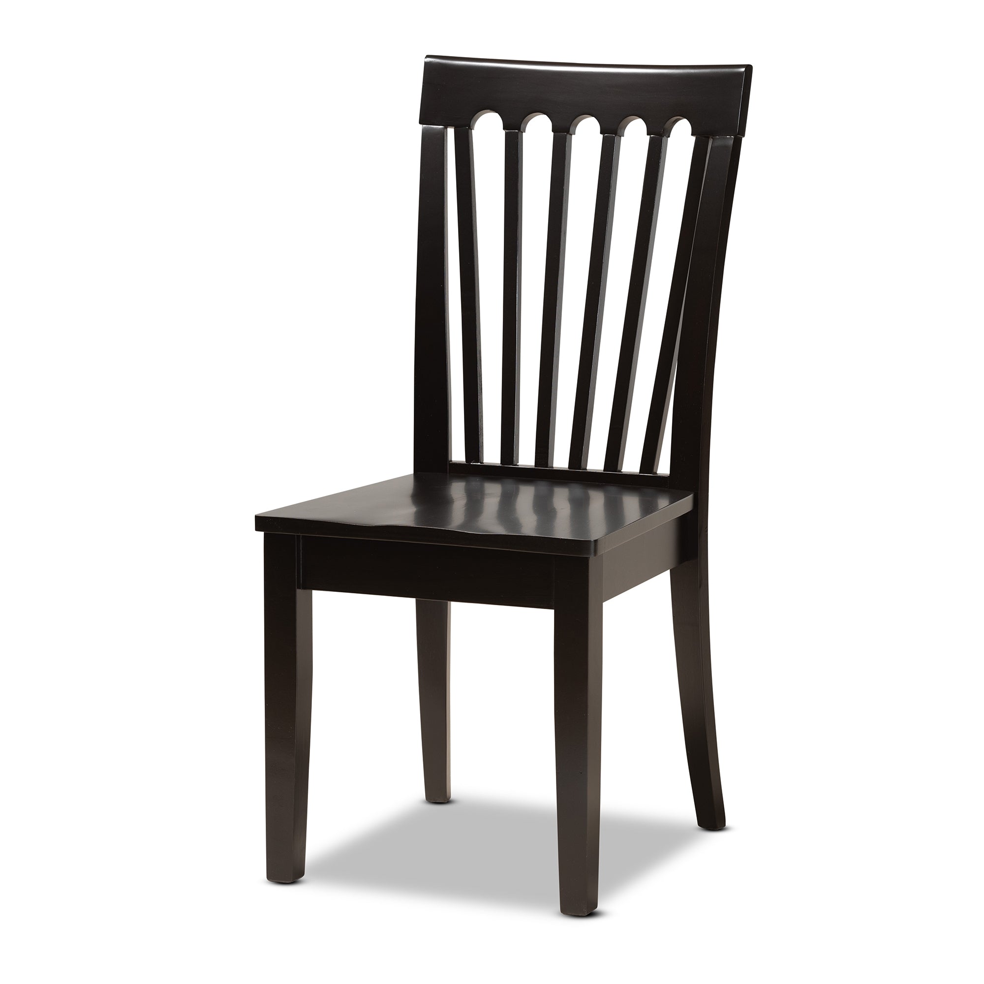 Baxton Studio Zora Modern and Contemporary Dark Brown Finished Wood 7-Piece Dining Set
