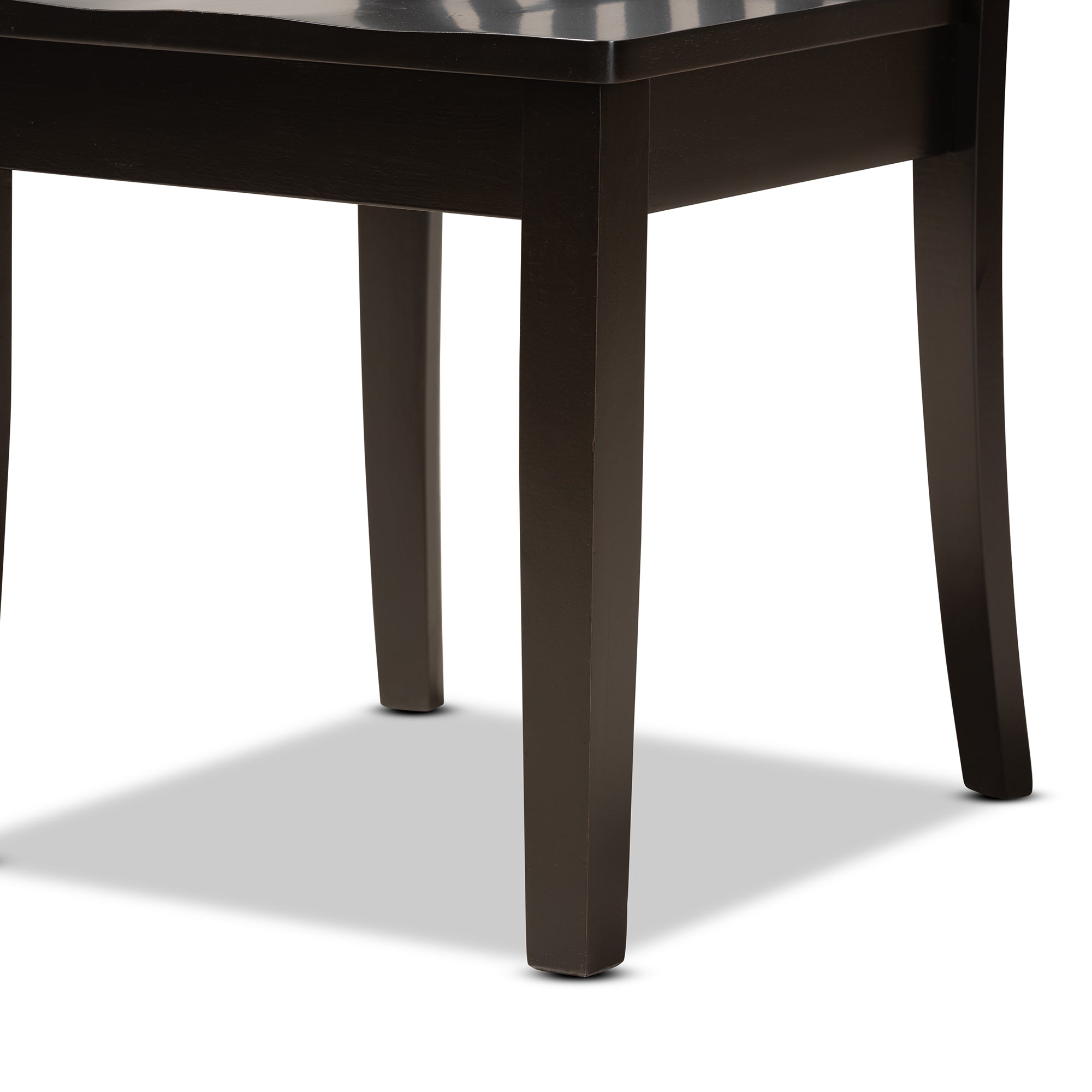 Baxton Studio Zala Modern and Contemporary Dark Brown Finished Wood 5-Piece Dining Set