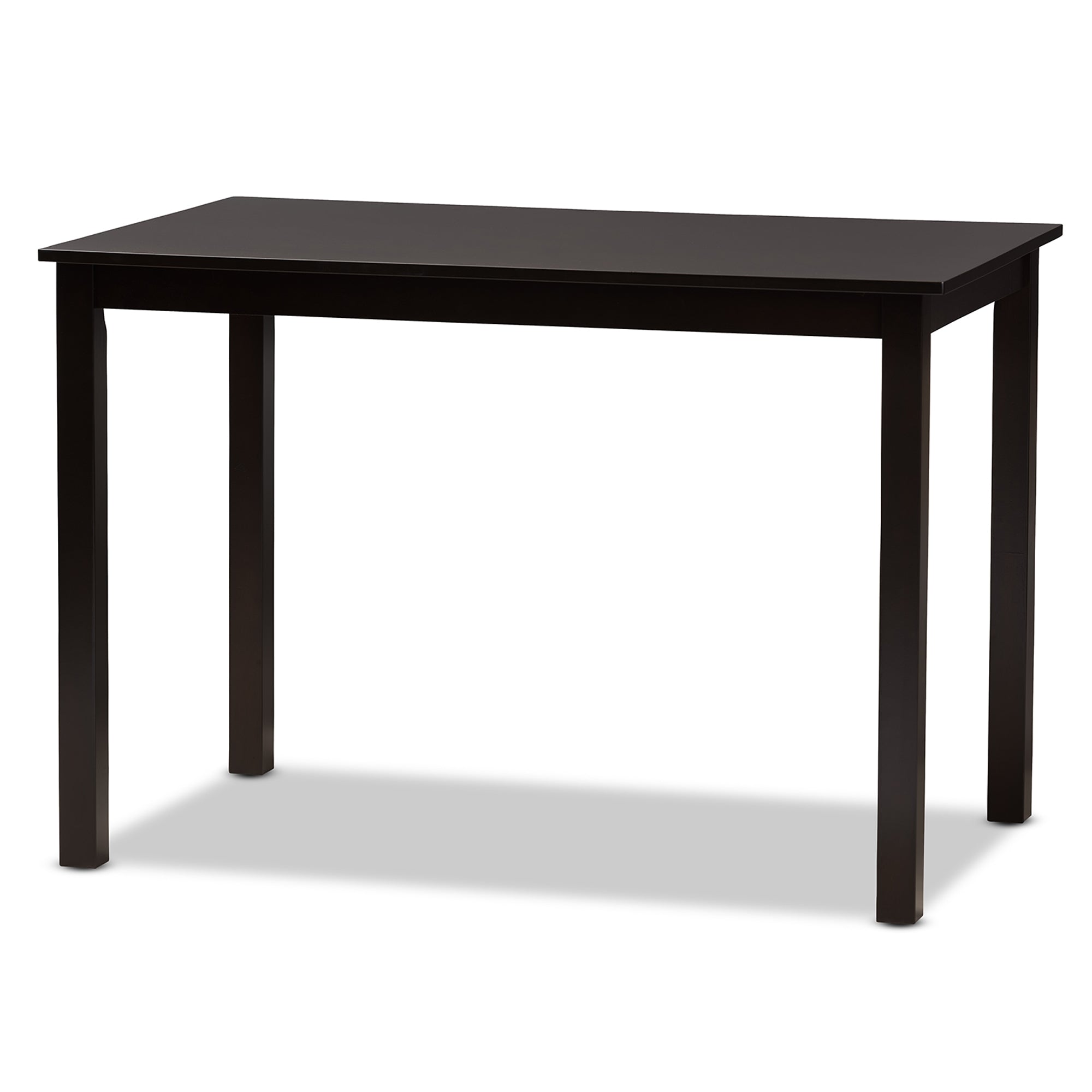 Baxton Studio Erion Modern and Contemporary Dark Brown Finished Wood 5-Piece Dining Set