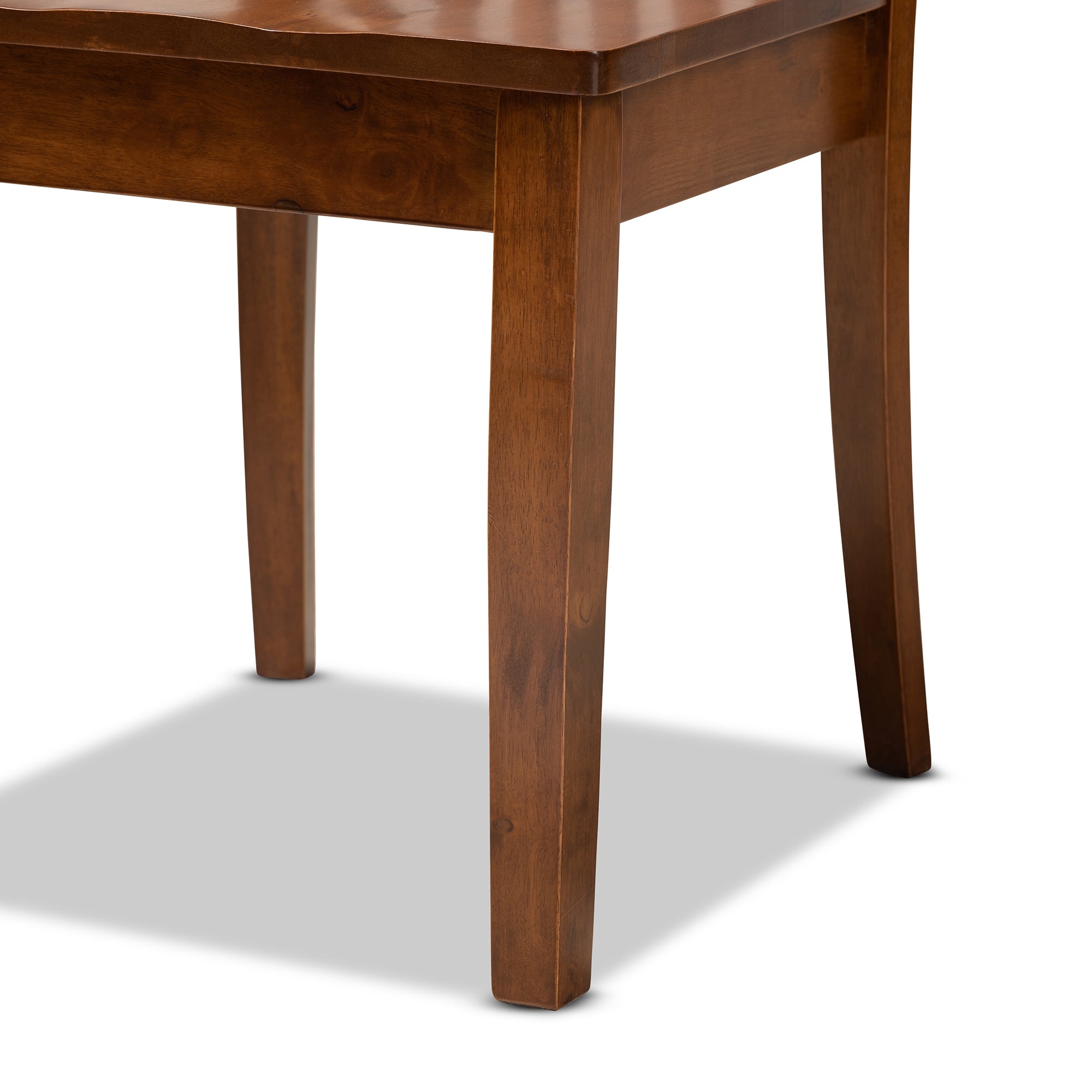 Baxton Studio Erion Modern and Contemporary Walnut Brown Finished Wood 7-Piece Dining Set
