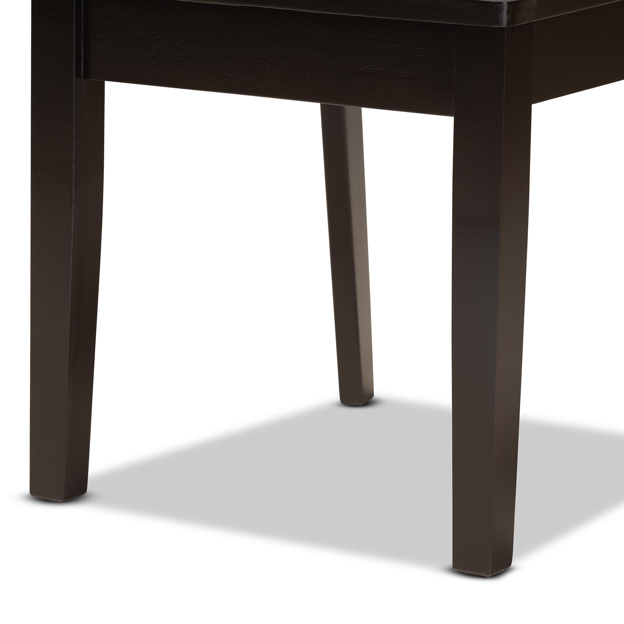 Baxton Studio Ani Modern and Contemporary Dark Brown Finished Wood 7-Piece Dining Set