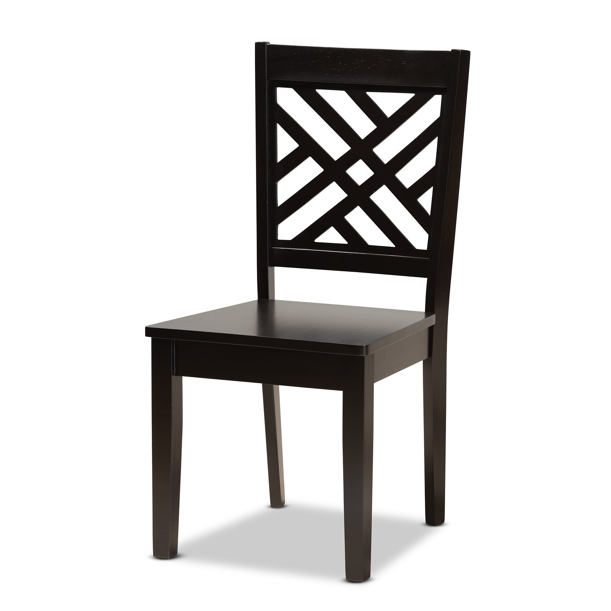 Baxton Studio Ela Modern and Contemporary Dark Brown Finished Wood 5-Piece Dining Set