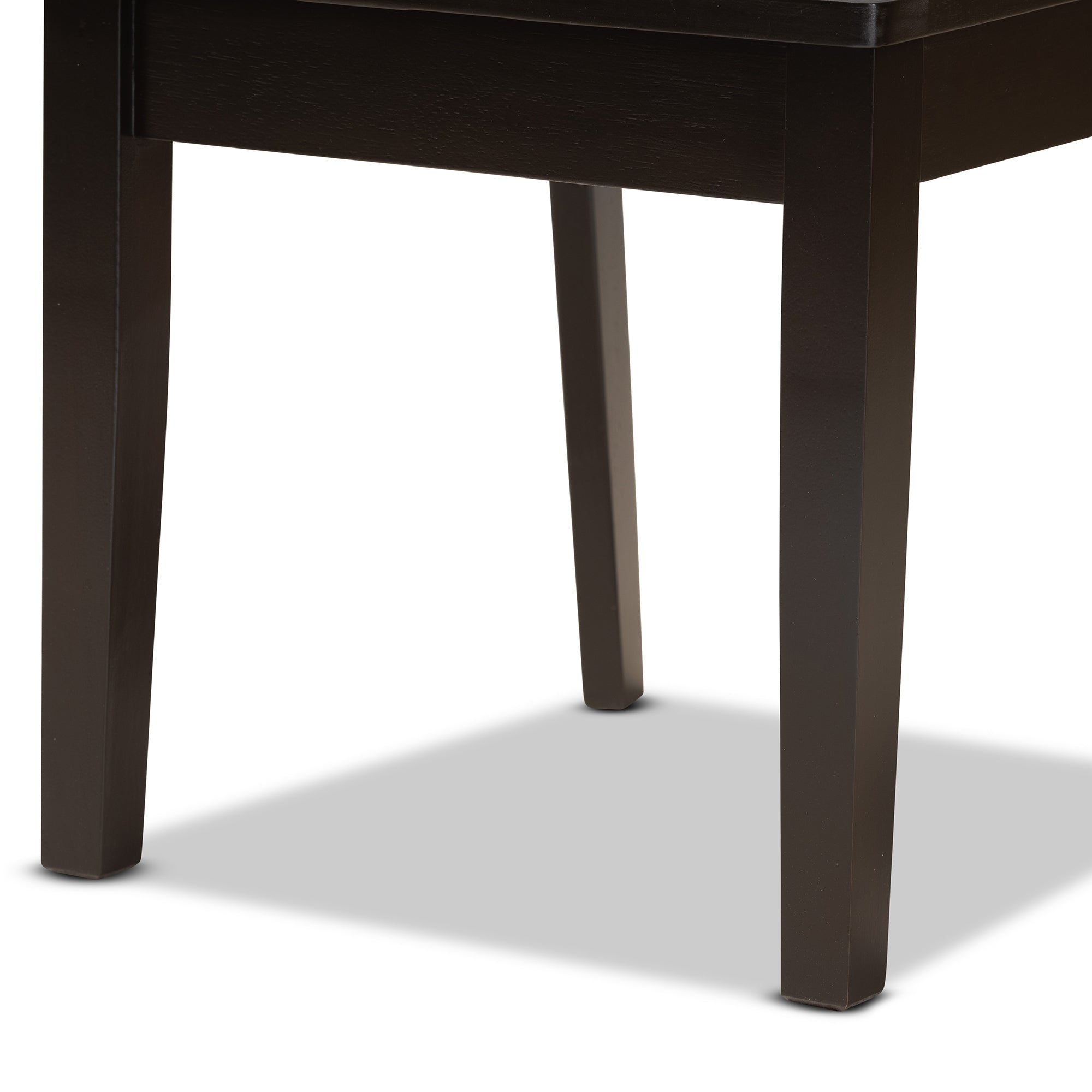 Baxton Studio Ela Modern and Contemporary Dark Brown Finished Wood 5-Piece Dining Set