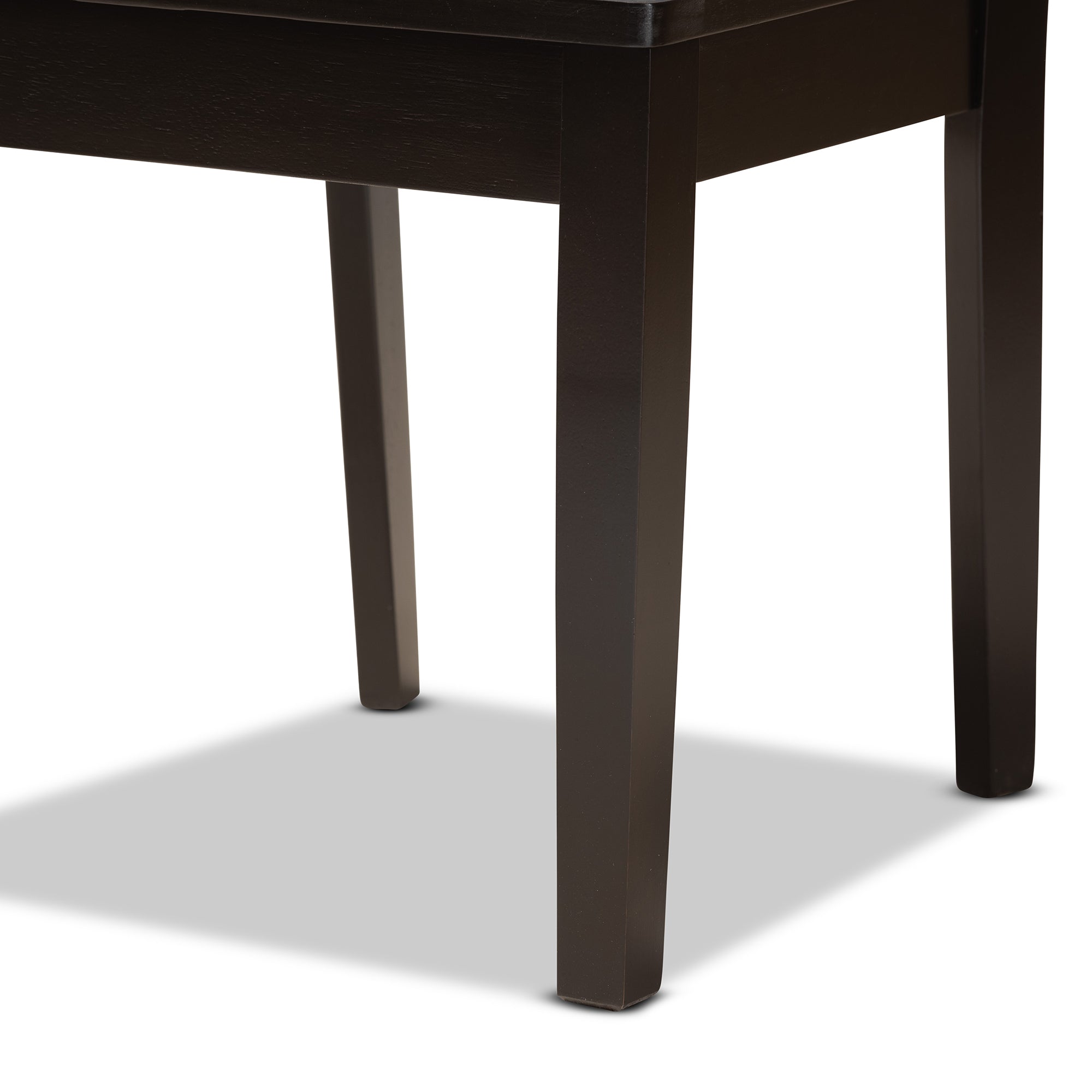Baxton Studio Ani Modern and Contemporary Dark Brown Finished Wood 5-Piece Dining Set