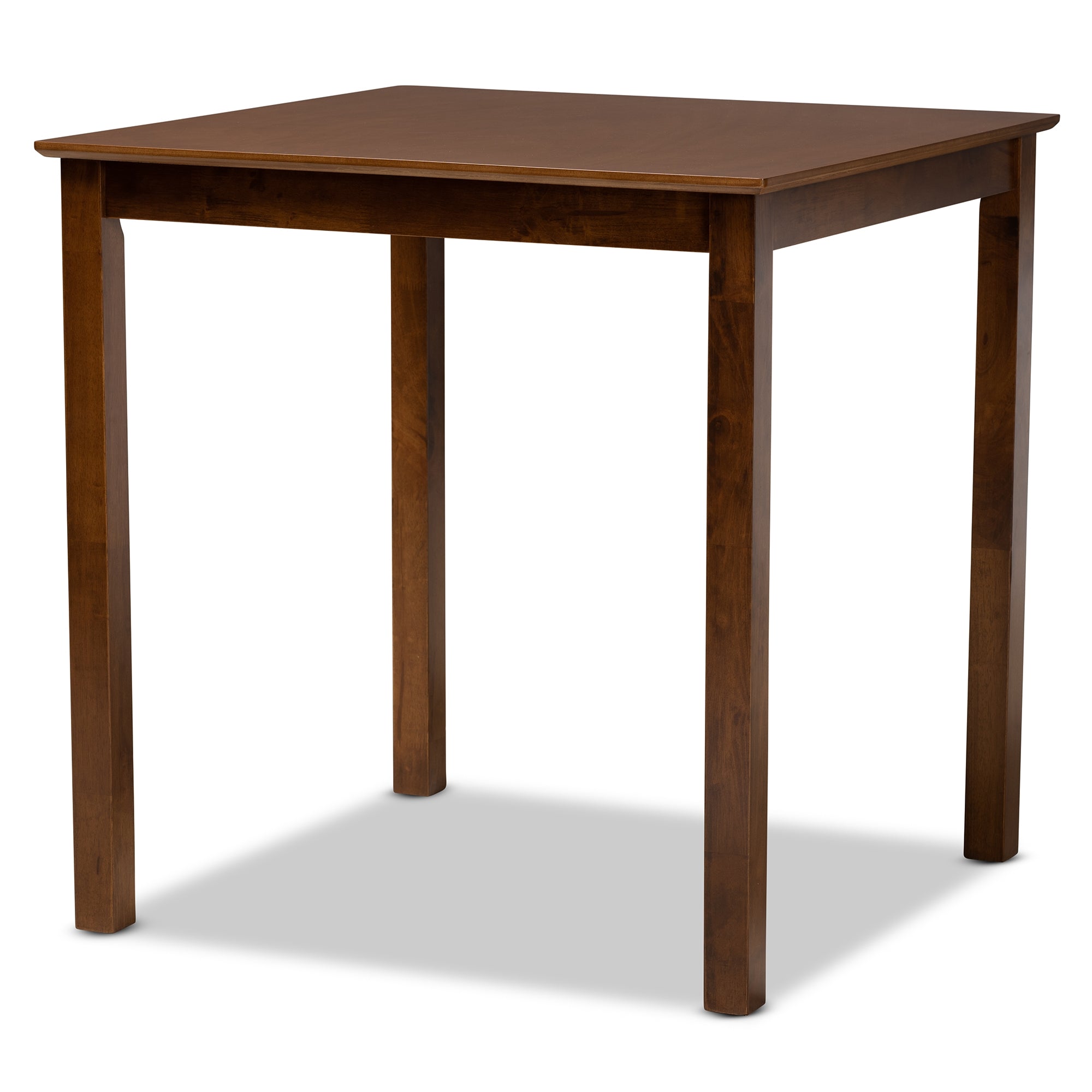 Baxton Studio Caron Modern and Contemporary Walnut Brown Finished Wood 5-Piece Pub Set