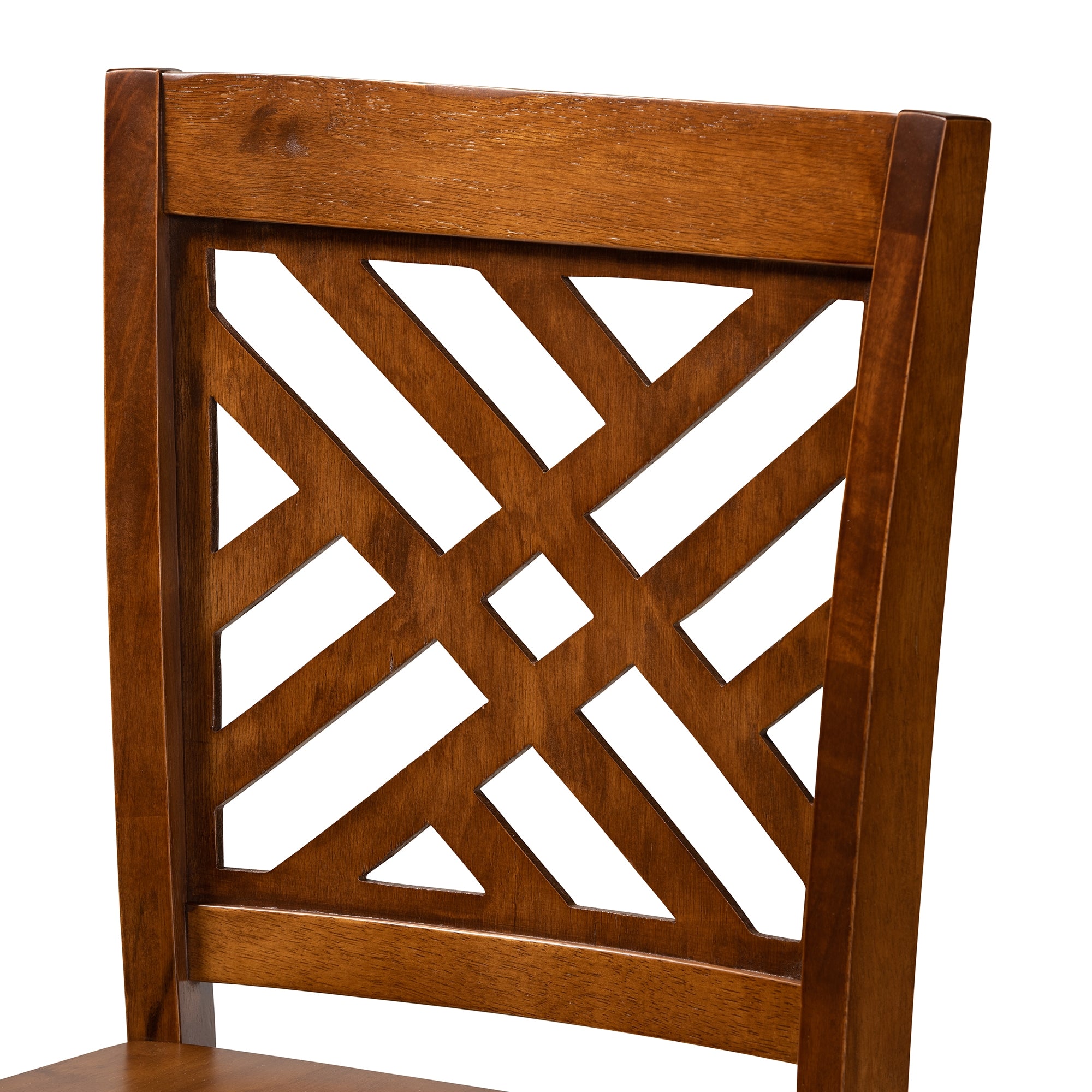 Baxton Studio Caron Modern and Contemporary Walnut Brown Finished Wood 5-Piece Pub Set