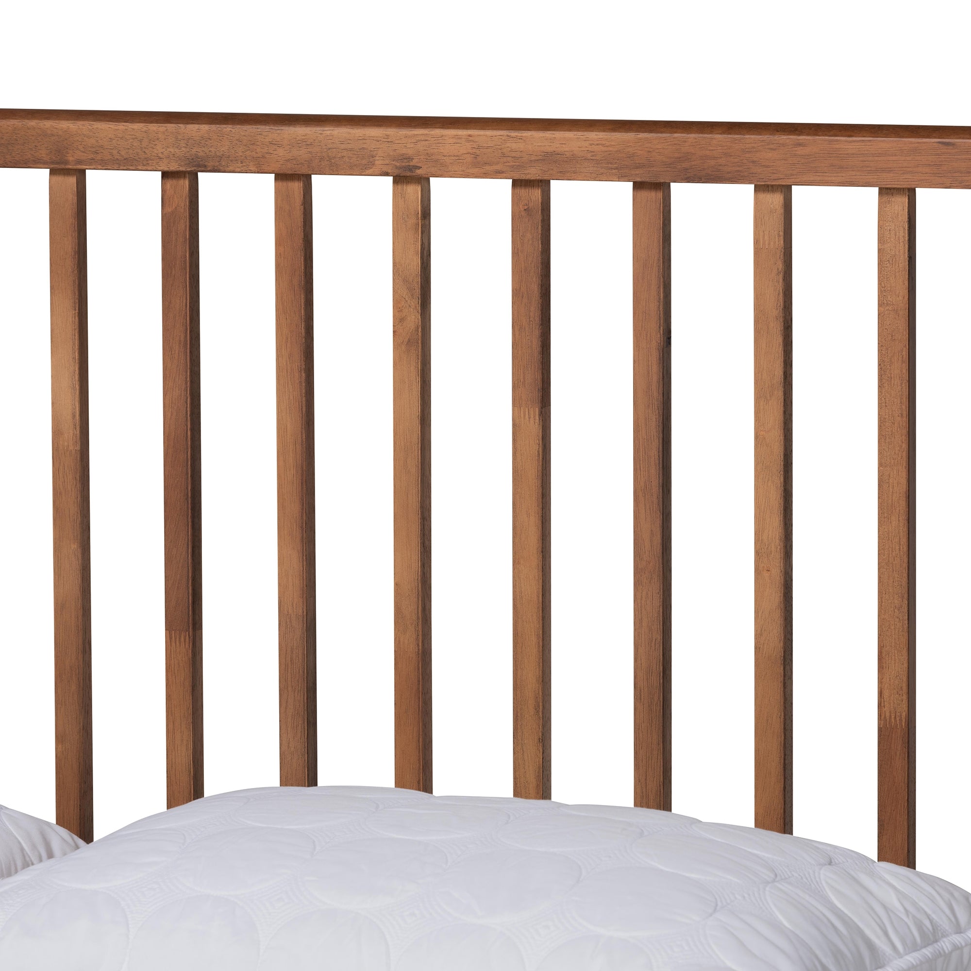 Baxton Studio Neilan Modern and Contemporary Walnut Brown Finished Wood Full Size Platform Bed