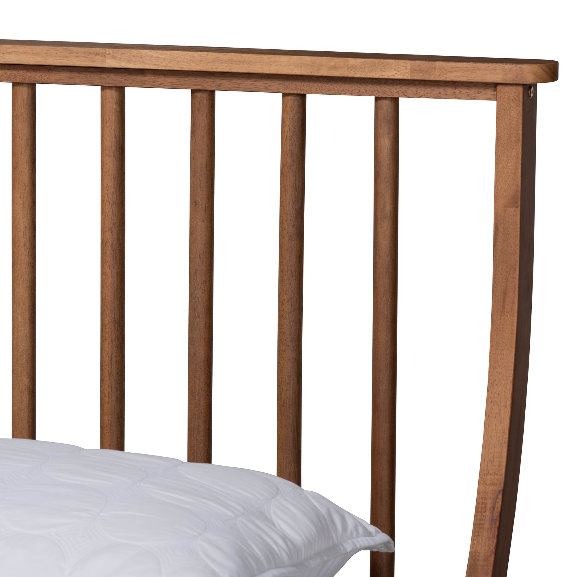 Baxton Studio Abel Classic and Traditional Transitional Walnut Brown Finished Wood Full Size Platform Bed