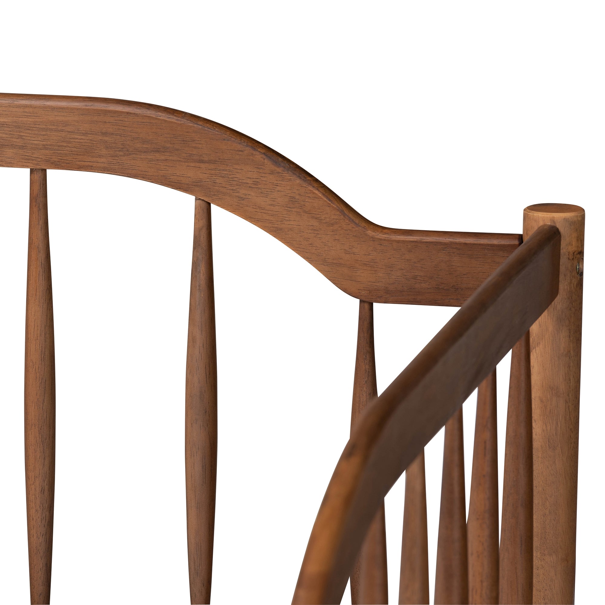 Baxton Studio Parson Classic Mid-Century Modern Walnut Brown Finished Wood Twin Size Daybed