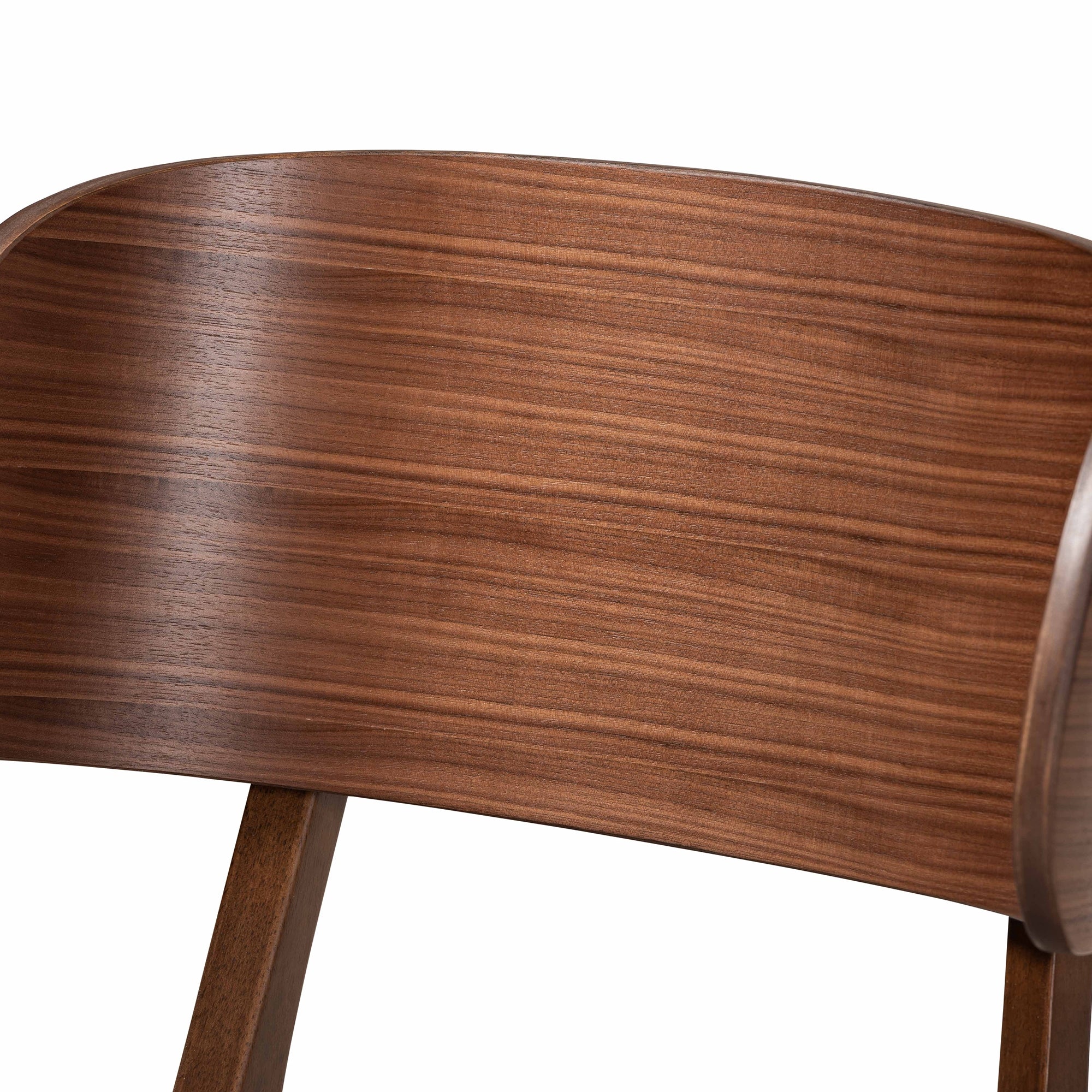 Baxton Studio Alston Mid-Century Modern Grey Fabric Upholstered and Walnut Brown Finished Wood 5-Piece Dining Set