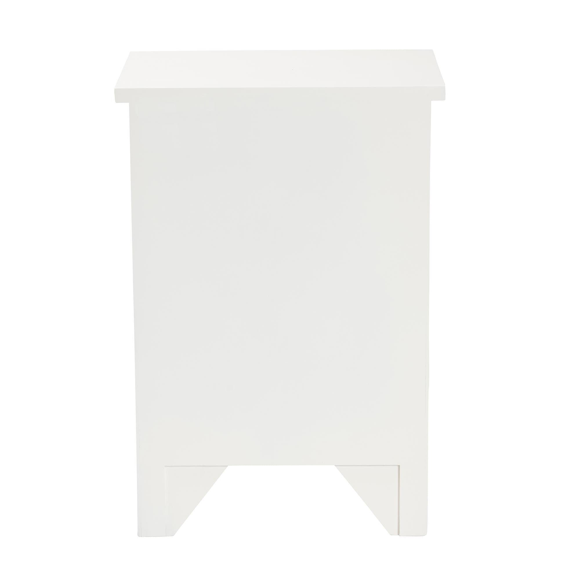 Baxton Studio Lambert Classic and Traditional White Finished Wood 1-Drawer End Table