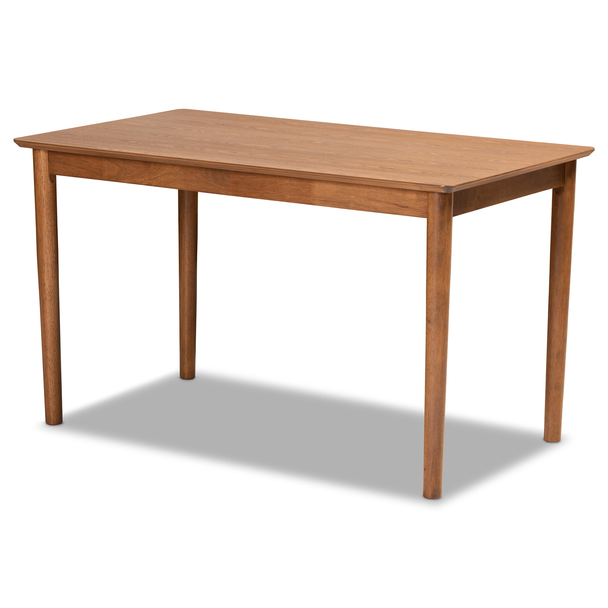 Baxton Studio Alvis Mid-Century Modern Grey Velvet Upholstered and Walnut Brown Finished Wood 4-Piece Dining Nook Set