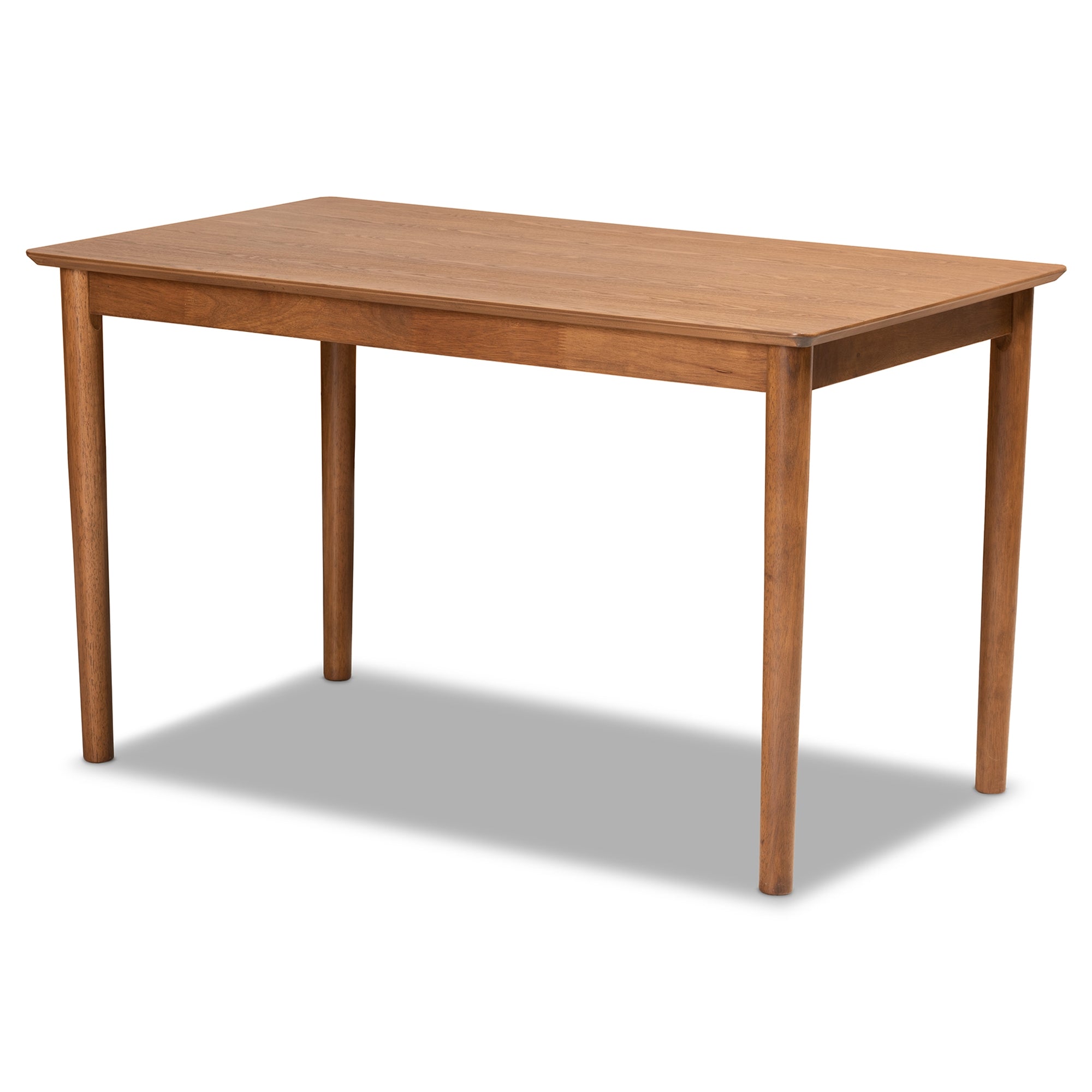 Baxton Studio Alvis Mid-Century Modern Grey Velvet Upholstered and Walnut Brown Finished Wood 3-Piece Dining Nook Set