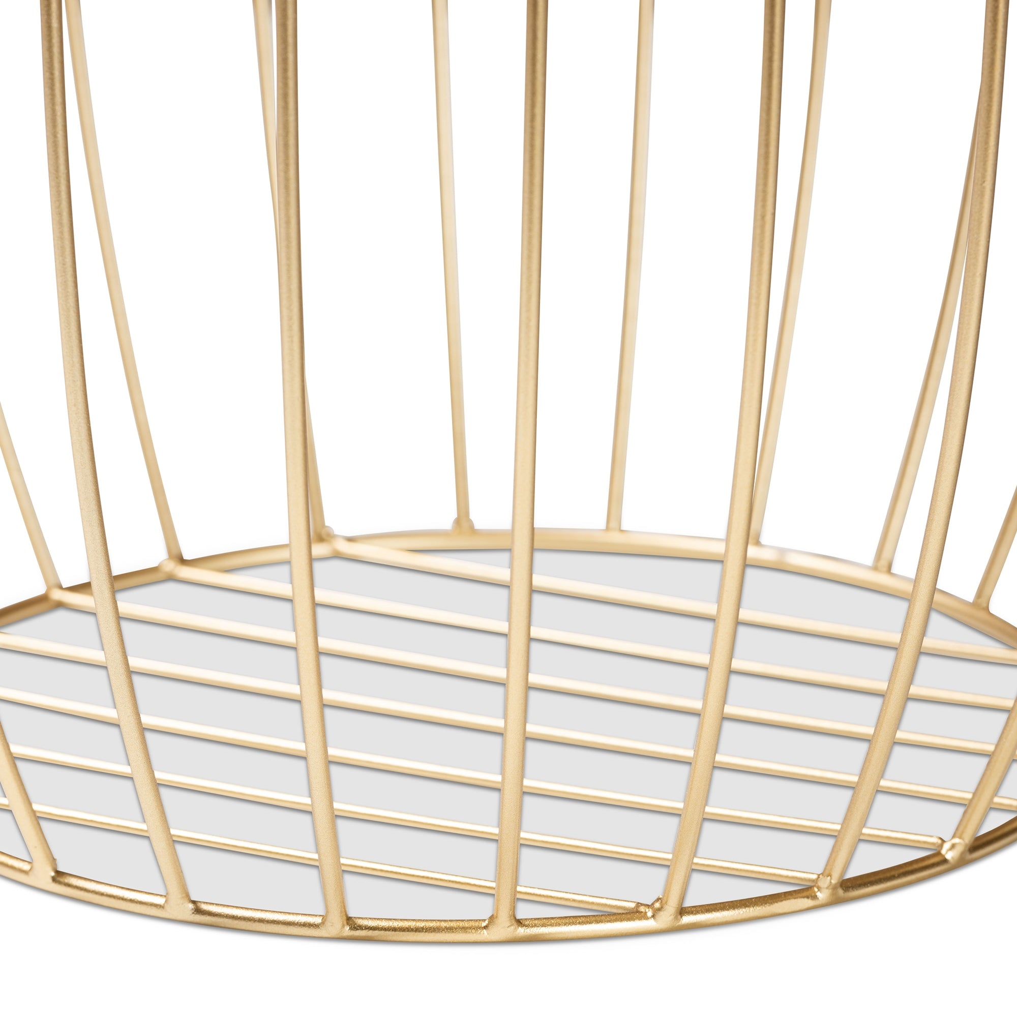 Baxton Studio Mabon Modern and Contemporary Gold Finished Metal End Table