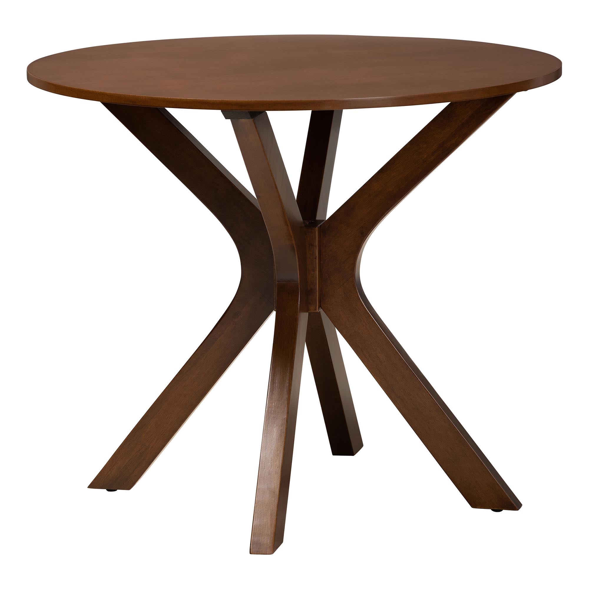 Baxton Studio Mana Modern Grey and Walnut Brown Wood 5-Piece Dining Set