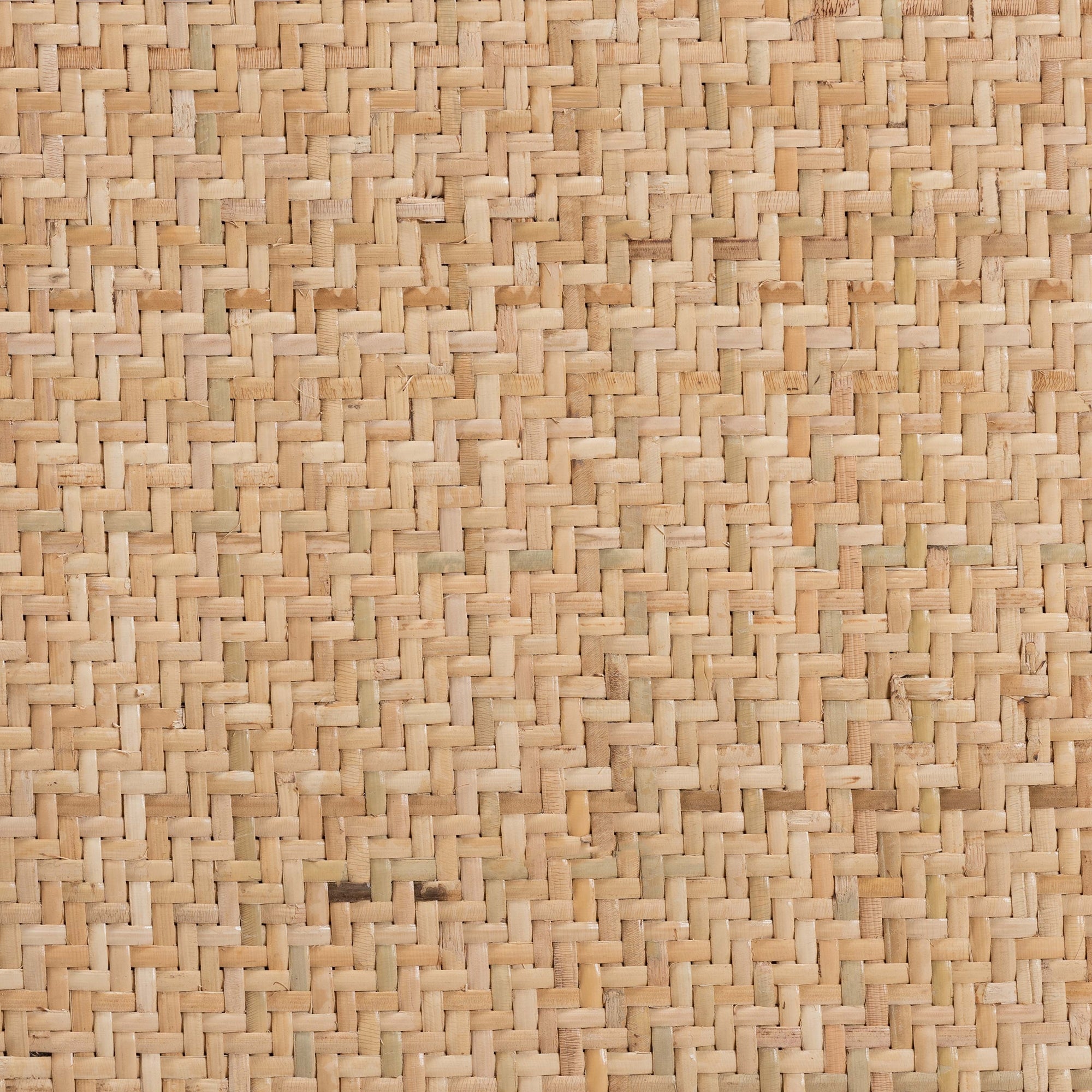 Baxton Studio Garold Mid-Century Modern Brown Woven Rattan and Black Wood 2-Piece Cane Dining Chair Set