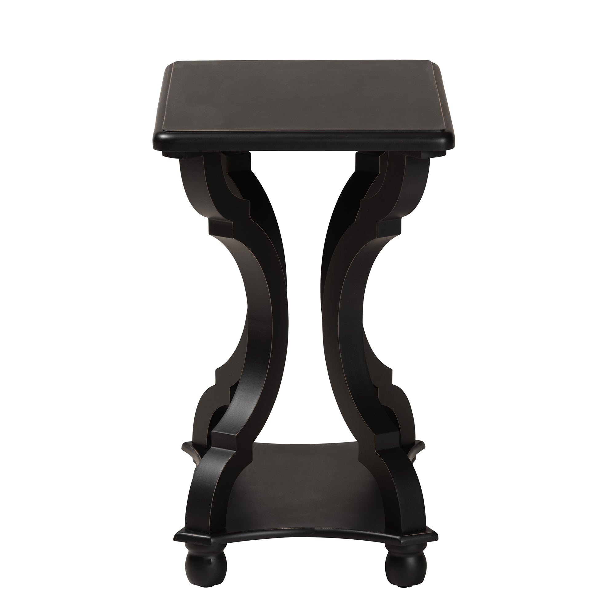 Baxton Studio Cianna Classic and Traditional Black Wood End Table