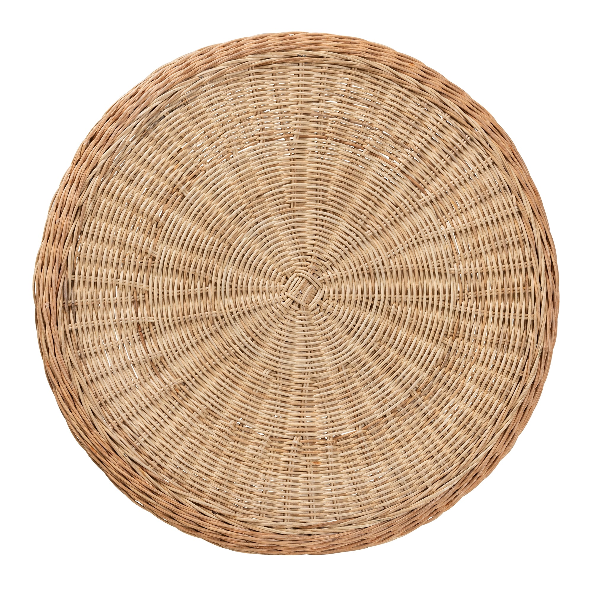 bali & pari Abbey Modern Bohemian Natural Brown Antique Rattan Coffee Table