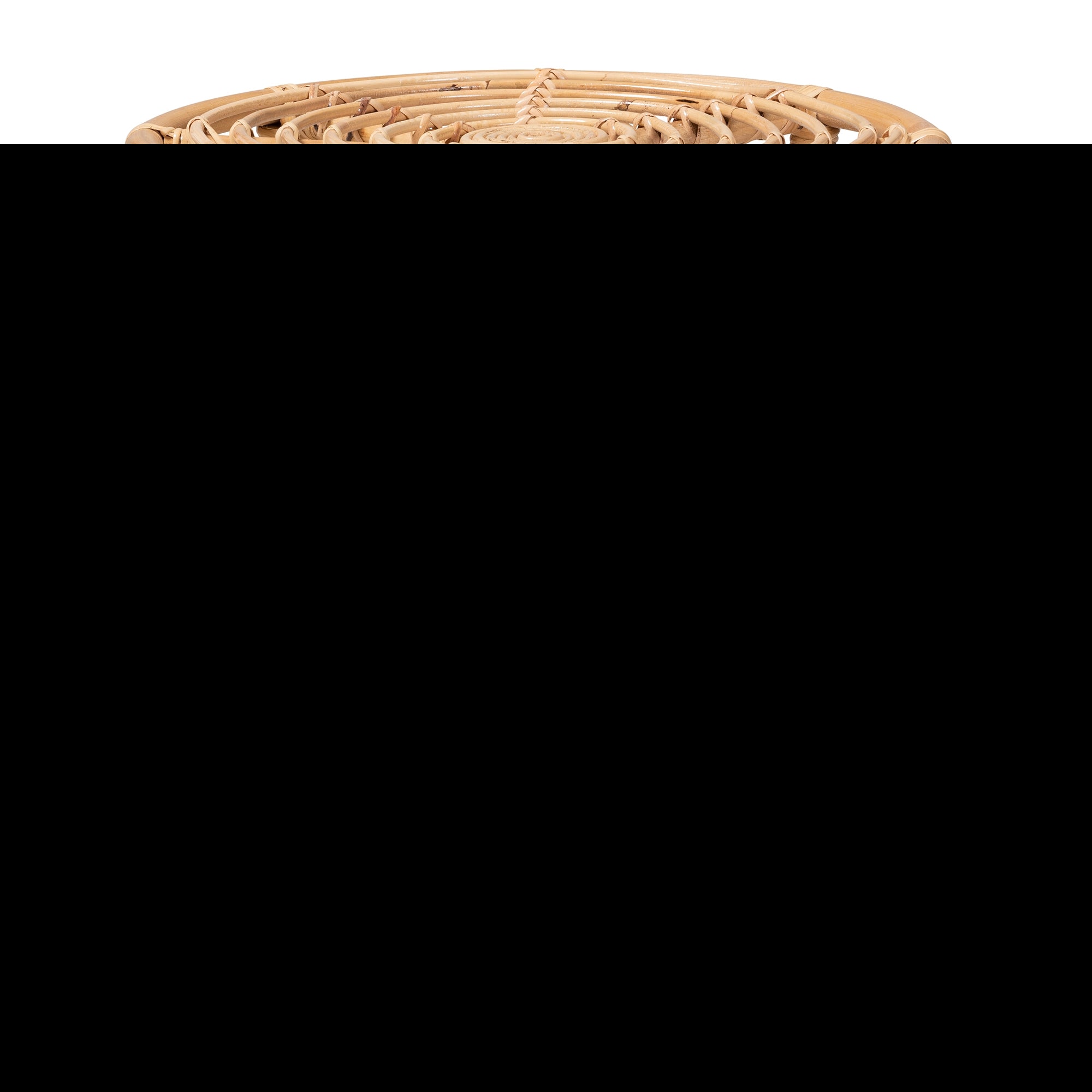 bali & pari Cariel Modern Bohemian Natural Brown Rattan Coffee Table
