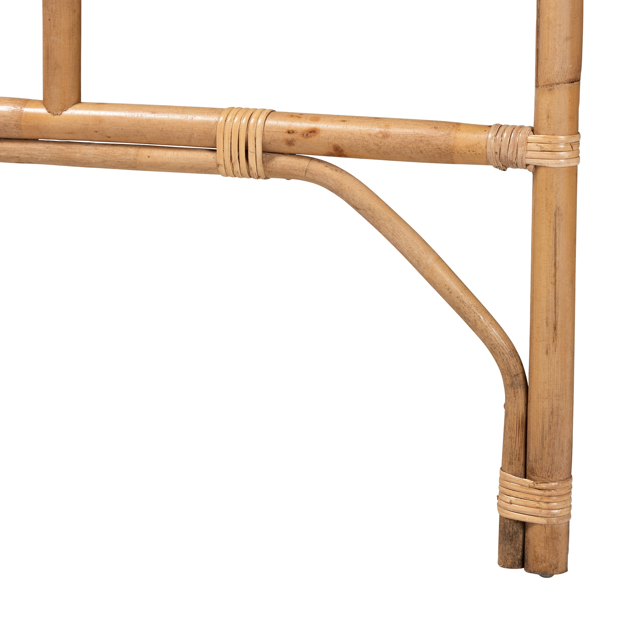 bali & pari Perenna Modern Bohemian Natural Rattan Queen Size Standalone Headboard