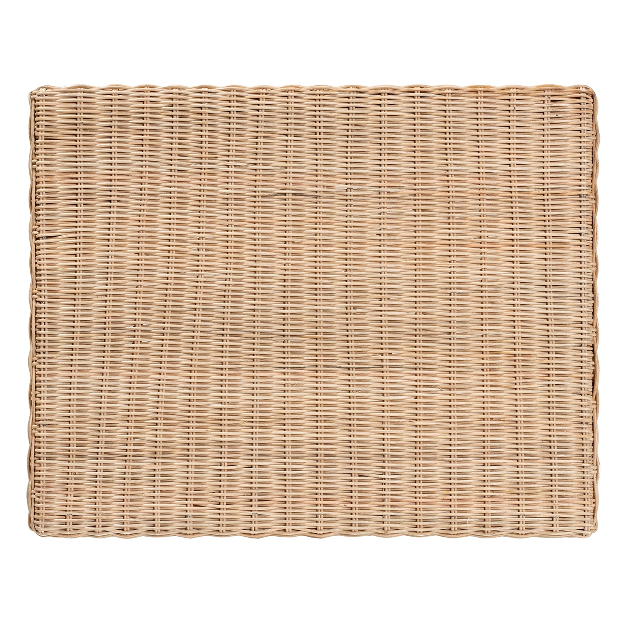 bali & pari Farica Modern Bohemian Natural Rattan And Mahogany Accent Bench