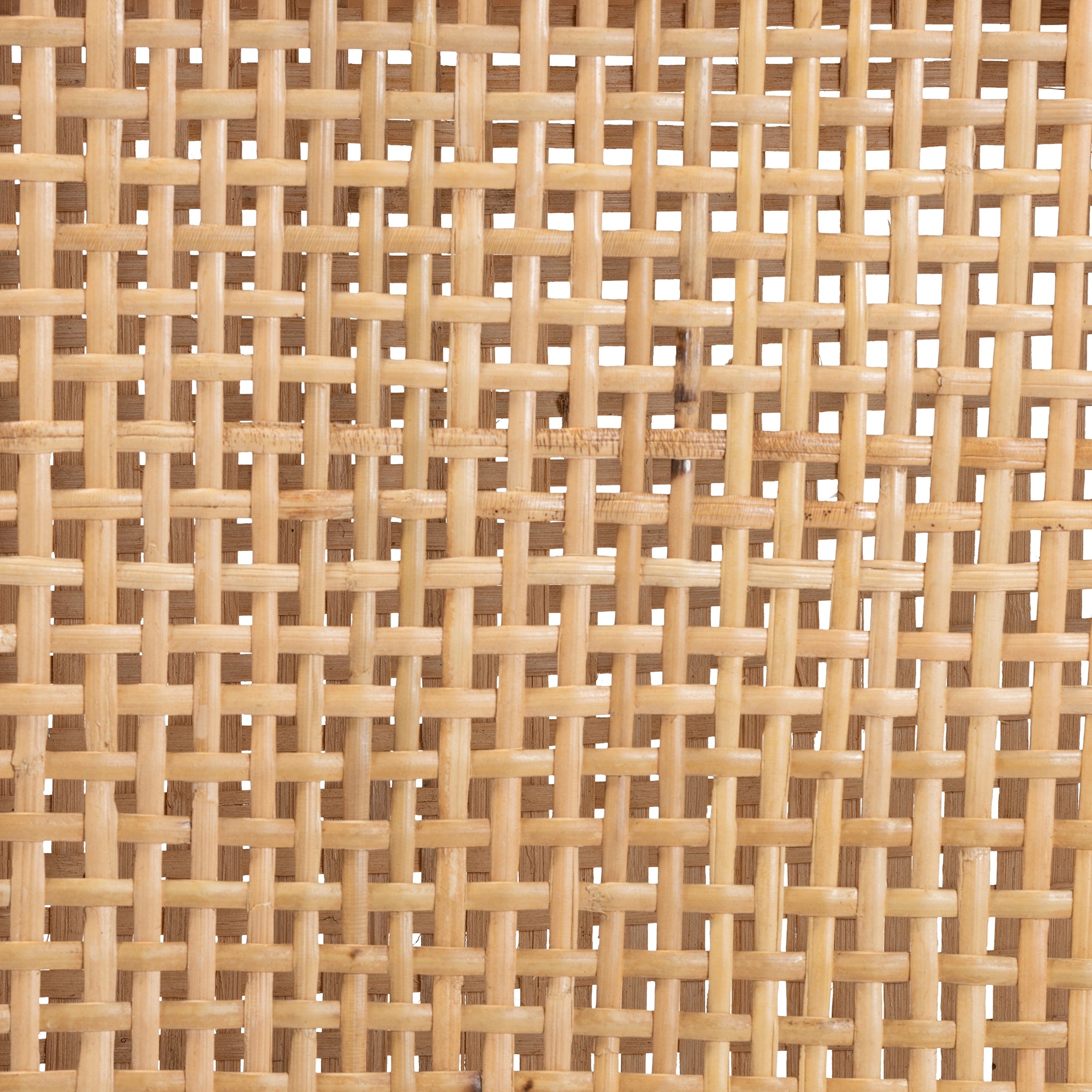 bali & pari Arthur Mid-Century Modern Walnut Brown Mahogany Wood and Natural Rattan Counter Stool