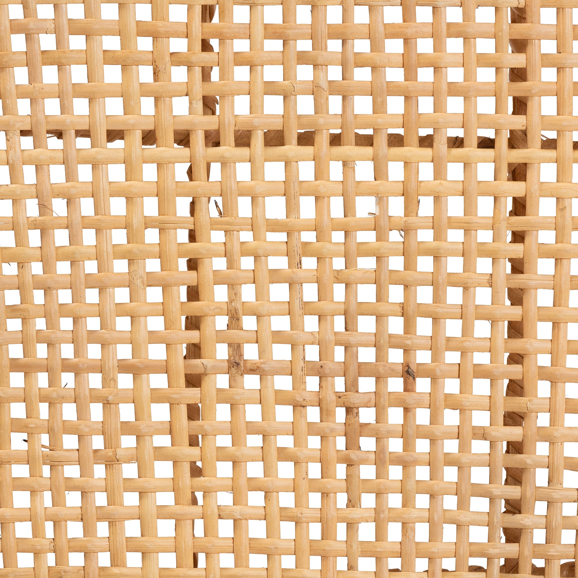 bali & pari Moscow Modern Bohemian Natural Brown Rattan and Walnut Brown Mahogany Wood Counter Stool