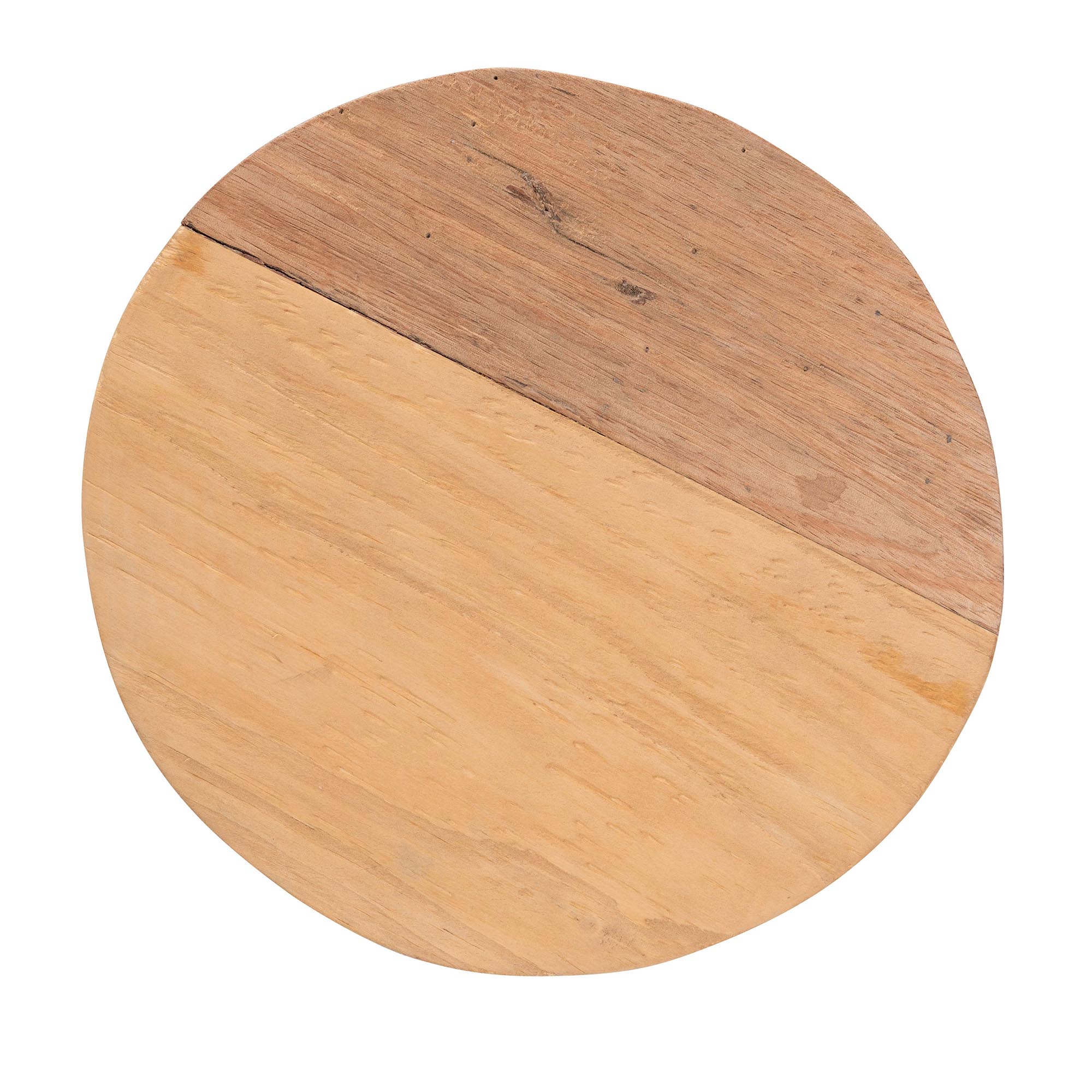 bali & pari Terah Mid-Century Modern Natural Brown Teak Wood Ottoman Footstool