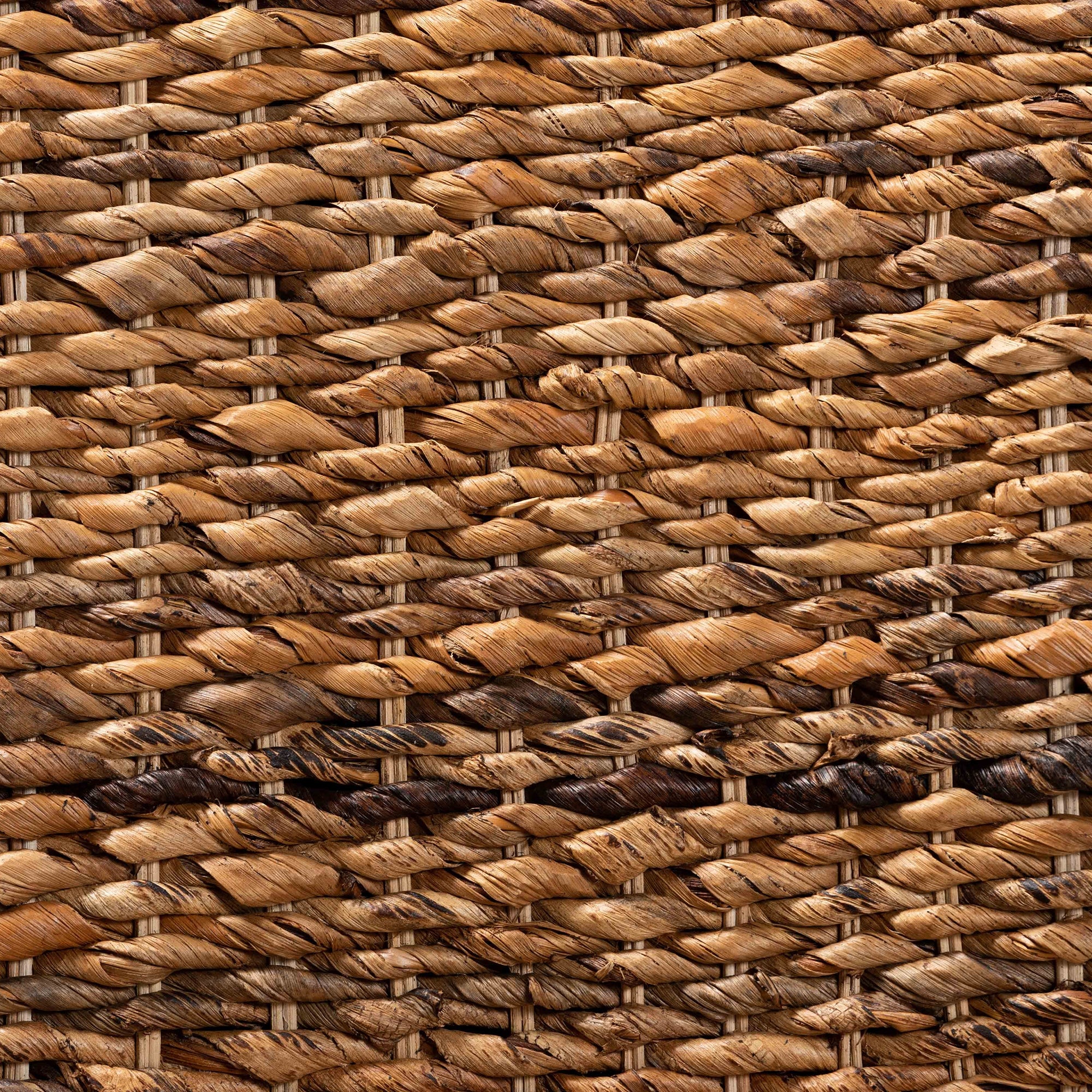 bali & pari Trianna Rustic Transitional Natural Seagrass and Brown Finished Wood Dining Chair