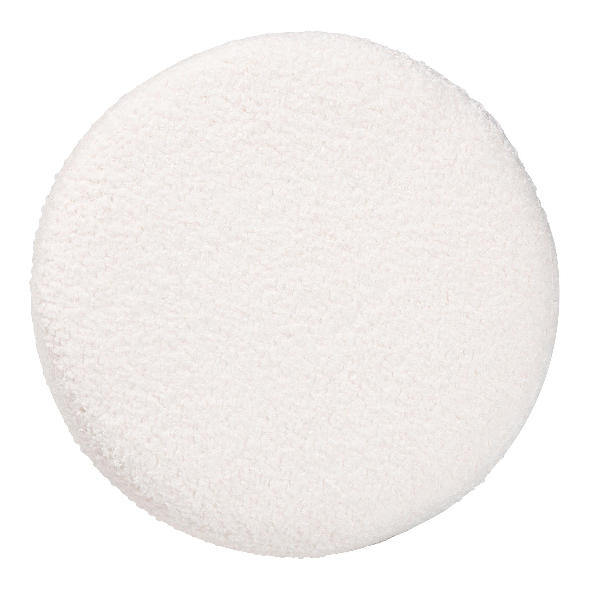 Baxton Studio Tori Modern and Contemporary Ivory Boucle Upholstered Ottoman