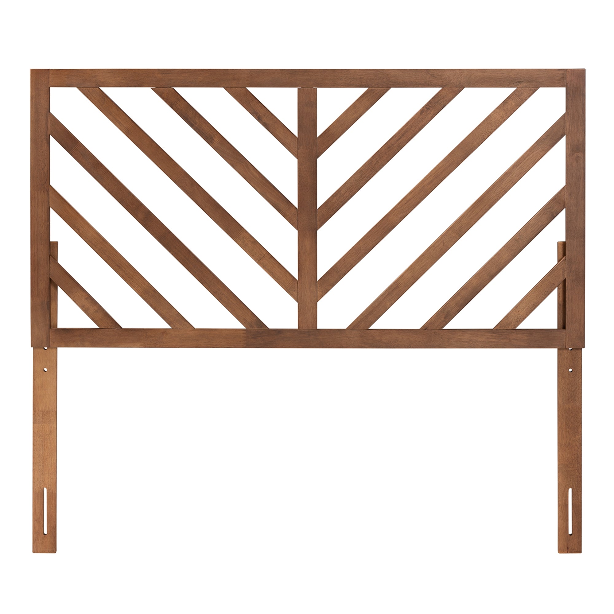 Baxton Studio Belisma Modern and Contemporary Ash Walnut Finished Wood King Size Headboard