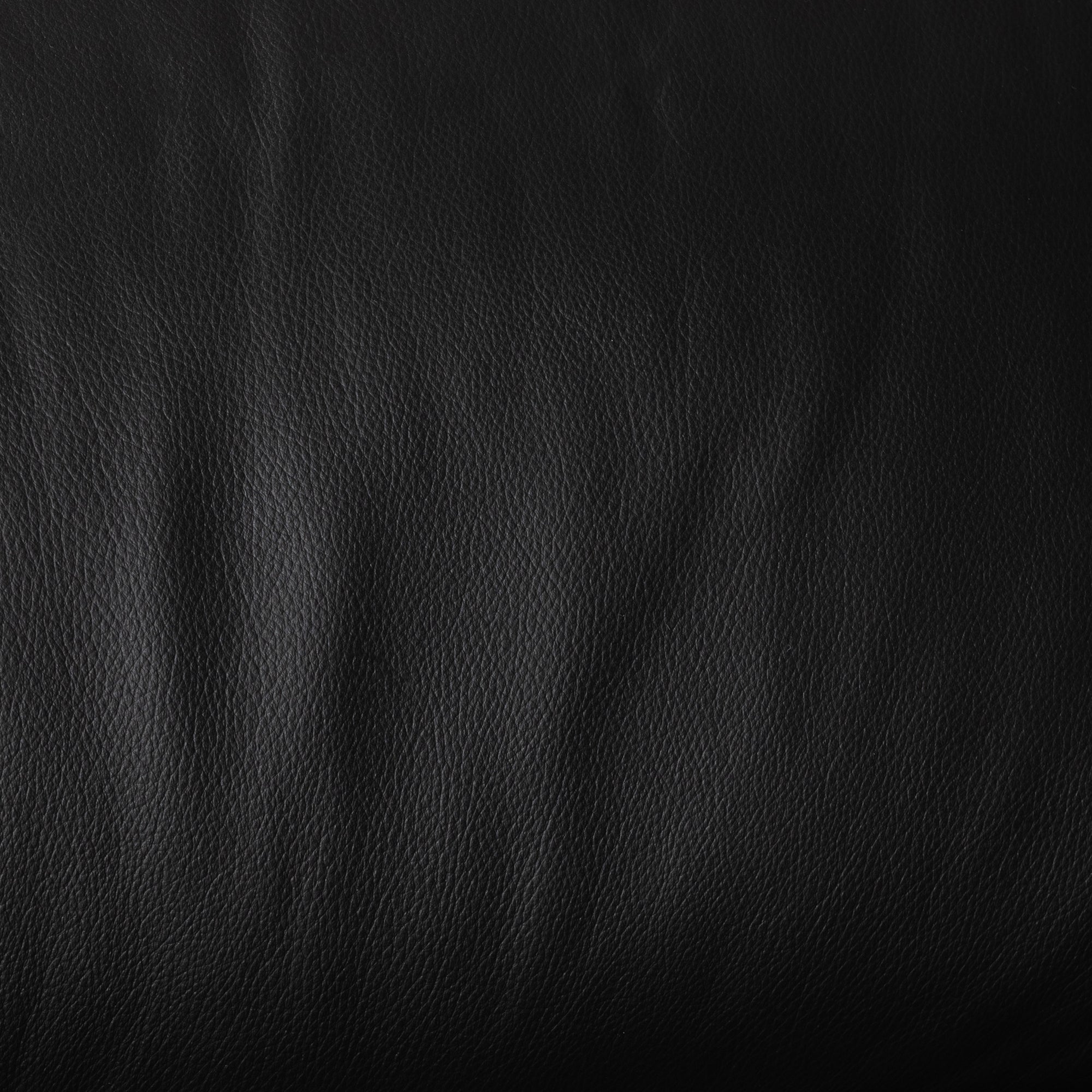Baxton Studio Townsend Modern Black Full Leather Sectional Sofa with Right Facing Chaise