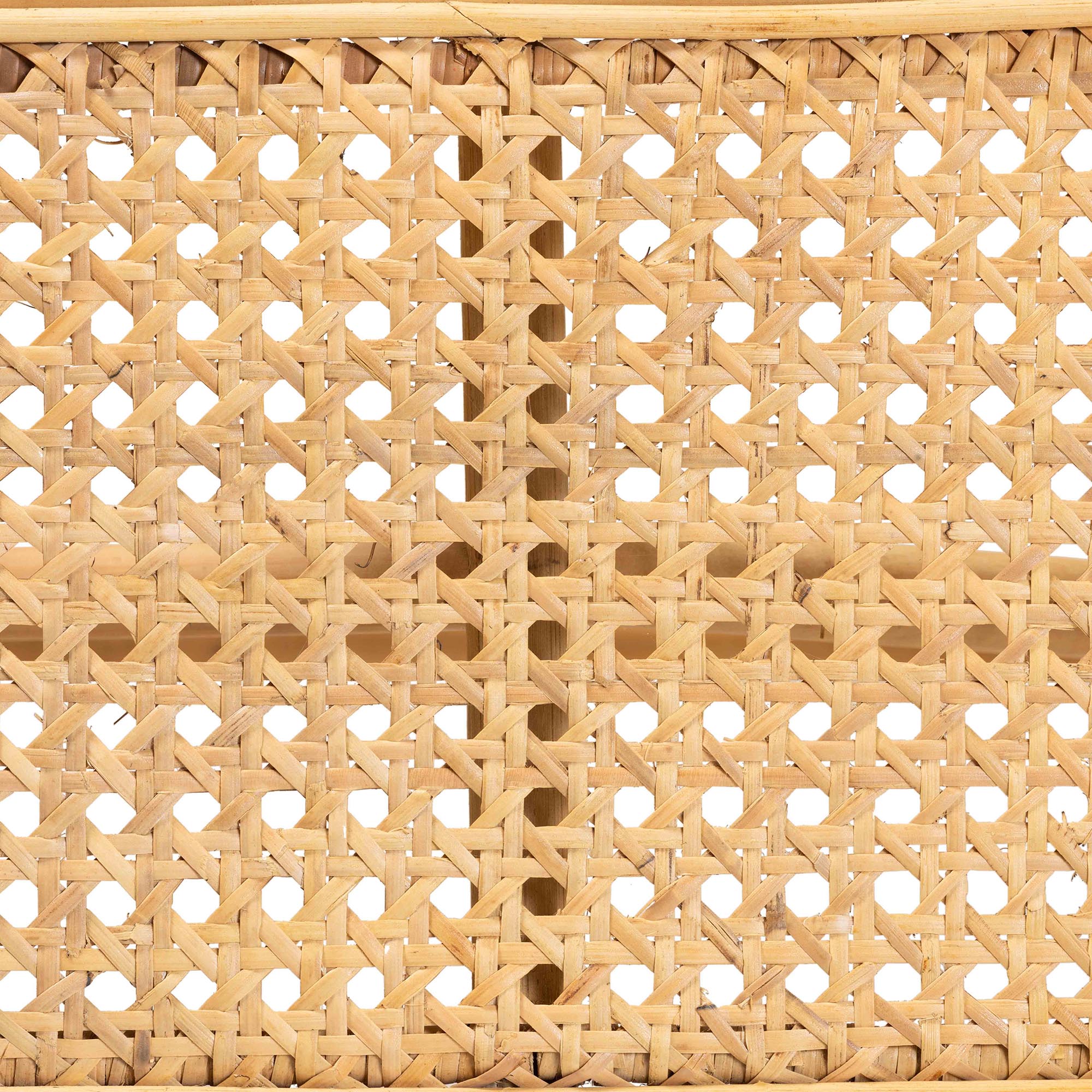 bali & pari Septa Modern Bohemian Natural Brown Rattan Accent Bench