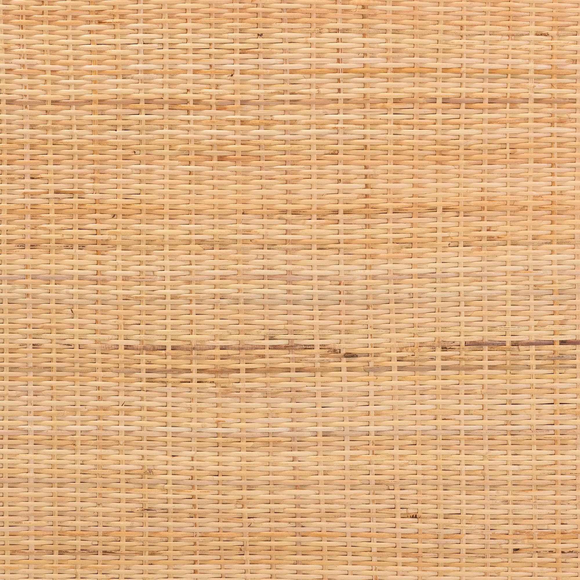 bali & pari Adelyn Modern Bohemian Natural Brown Rattan and Mahogany Wood King Size Headboard