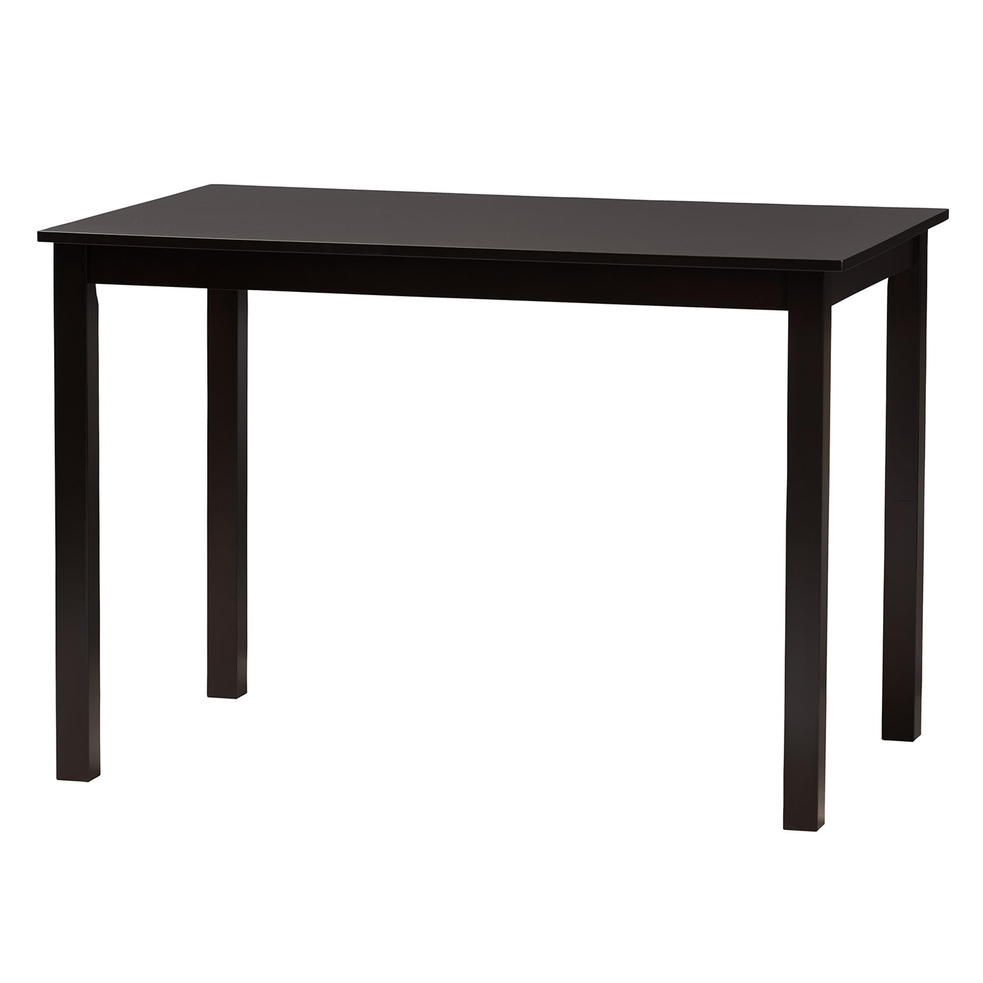 Baxton Studio Florencia Modern Beige Fabric and Espresso Brown Finished Wood 5-Piece Dining Set
