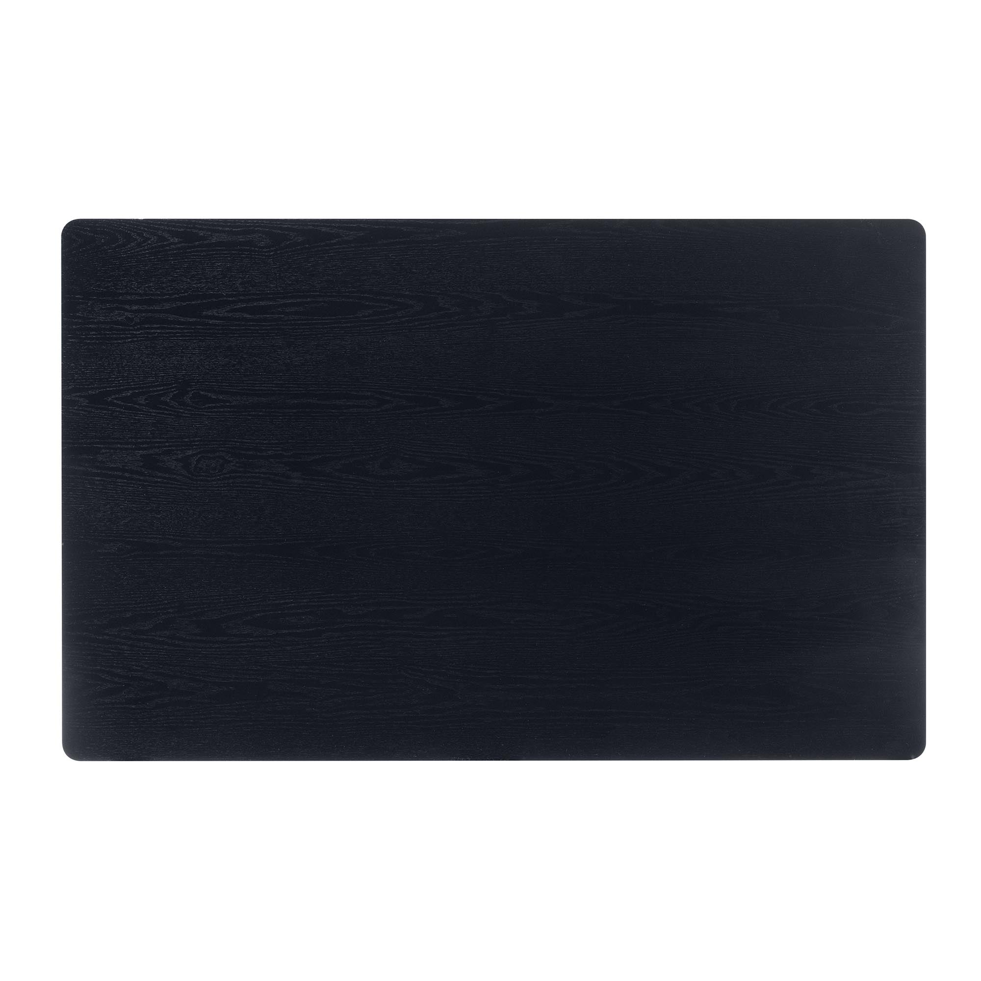Baxton Studio Sherwin Mid-Century Modern Black Finished Wood Dining Table
