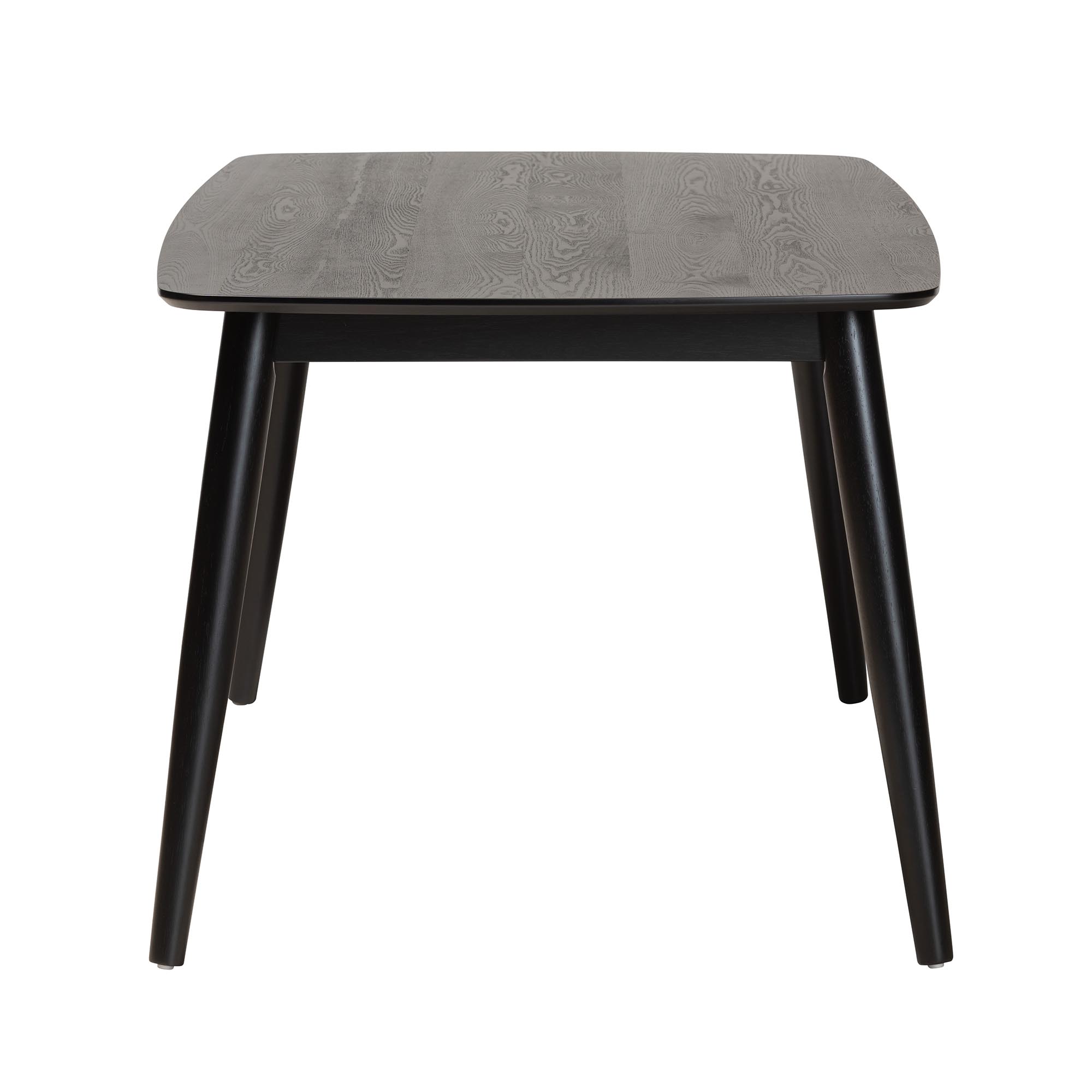 Baxton Studio Flora Mid-Century Modern Black Finished Wood Dining Table
