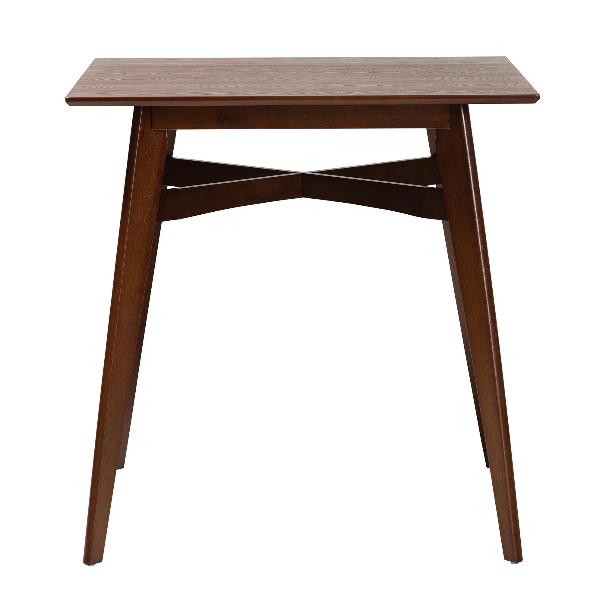 Baxton Studio Leena Mid-Century Modern Walnut Brown Finished Wood Counter Height Pub Table