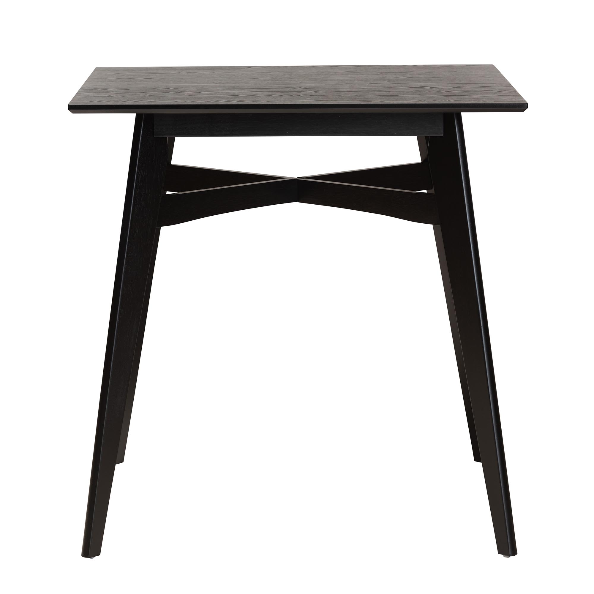 Baxton Studio Leena Mid-Century Modern Black Finished Wood Counter Height Pub Table