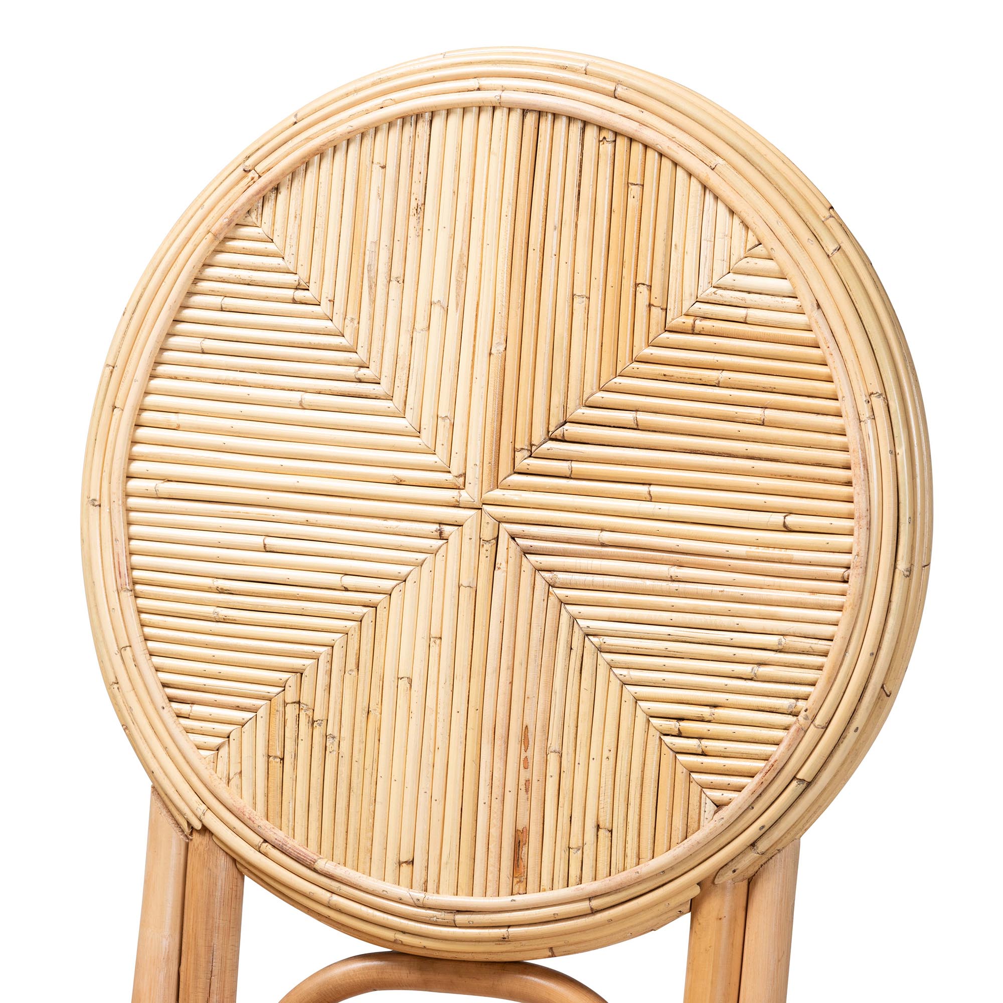 Baxton Studio Carita Modern Bohemian Natural Brown Rattan Dining Chair