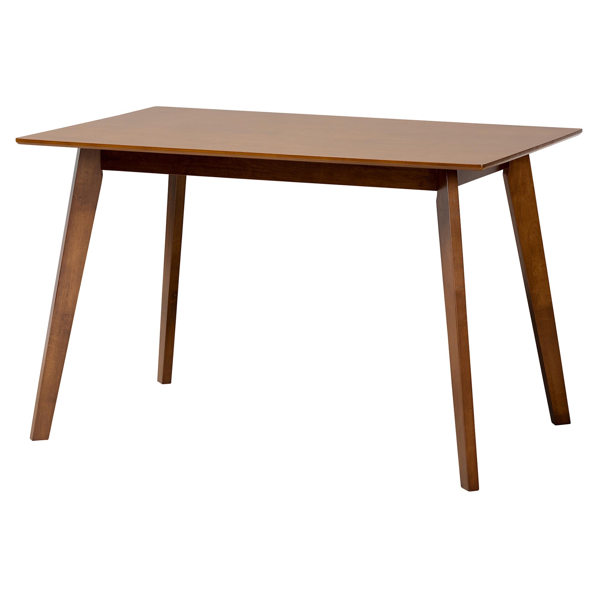 Baxton Studio Kristy 5-Piece Dining Set - Mid-Century Modern Rectangle Table and Chair Set for Dining Room, Kitchen, Apartment