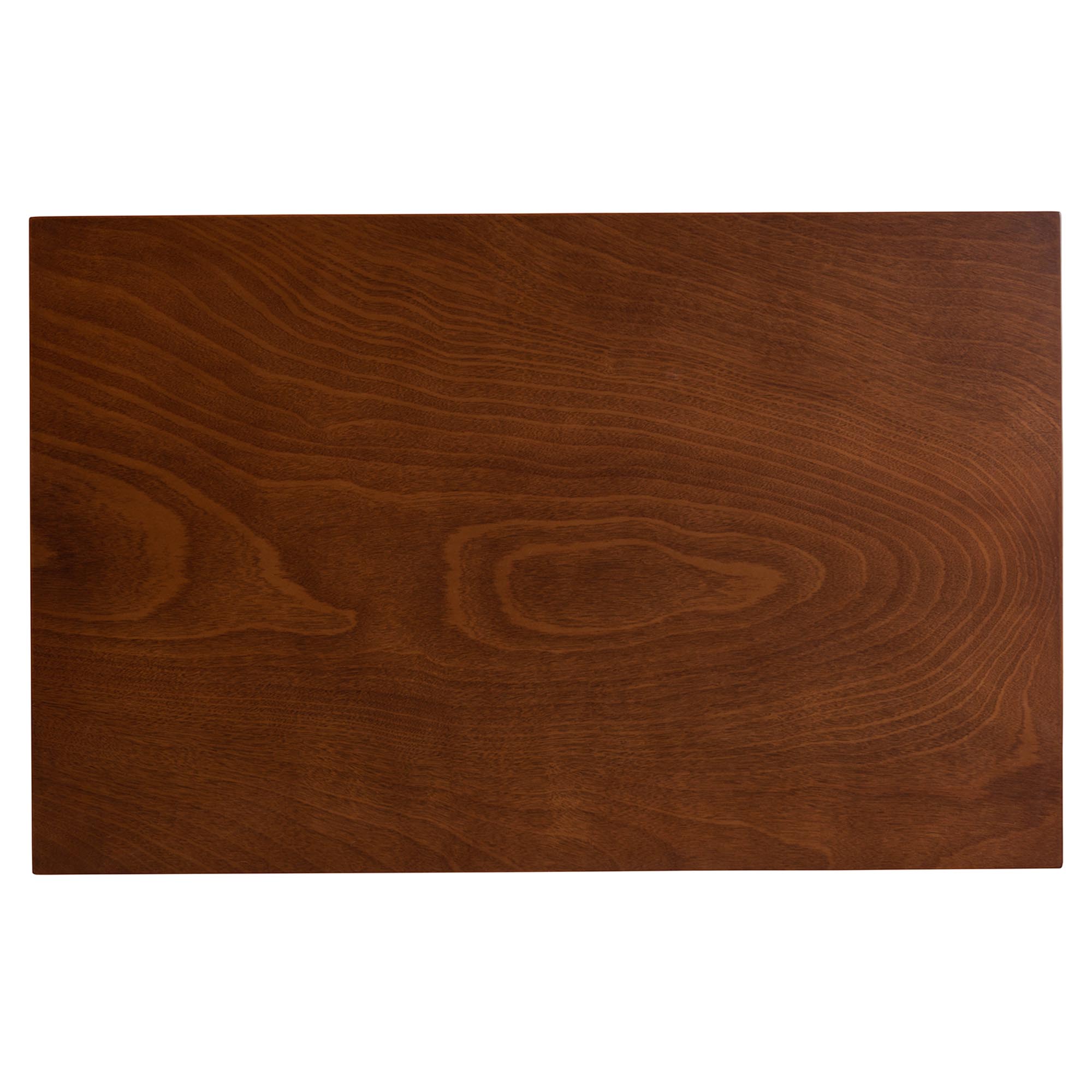 Baxton Studio Jeriah Mid-Century Modern Walnut Brown Finished Wood and Woven Rattan 5-Piece Dining Set
