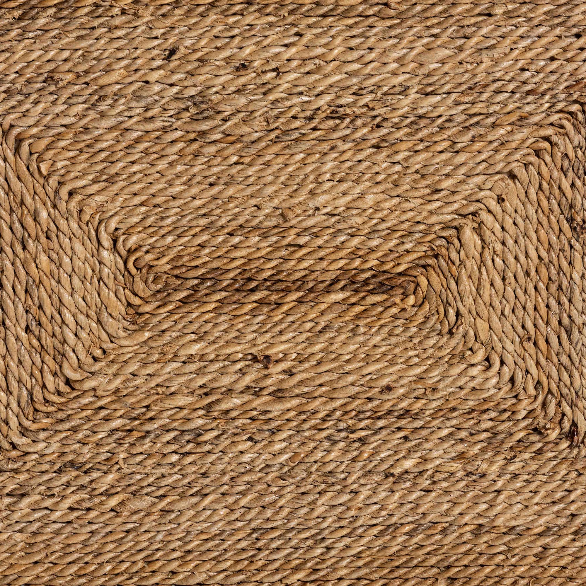 bali & pari Anfield Modern Bohemian Natural Seagrass and Mahogany Wood Counter Stool